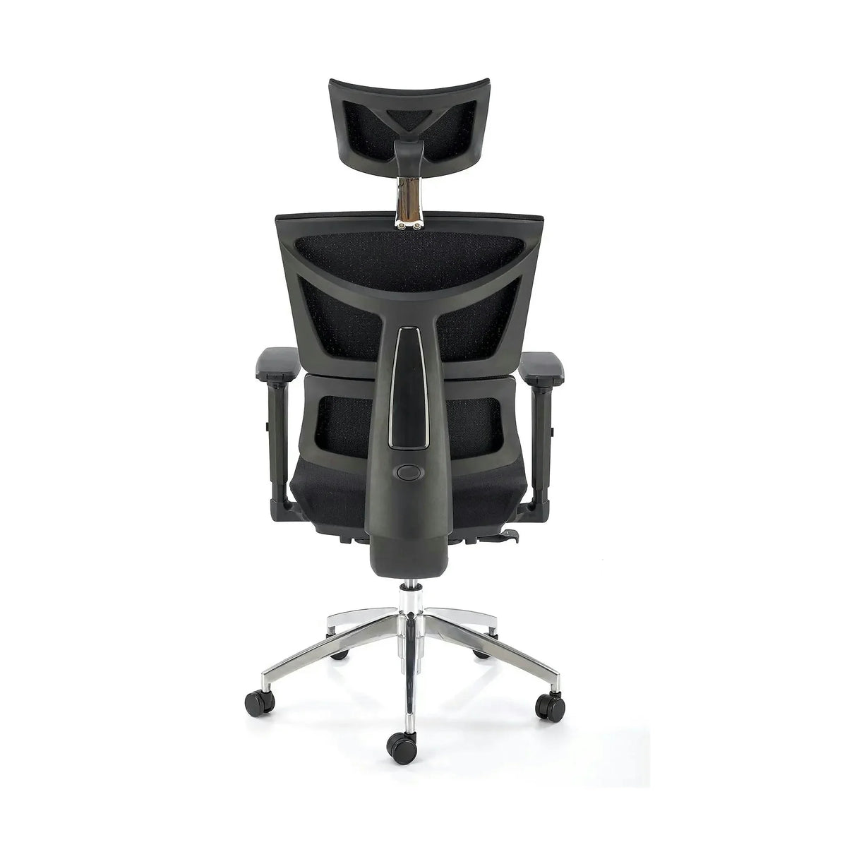 Scaun birou MARCUS, negru, plasa/metal, 65x64x121/140 cm