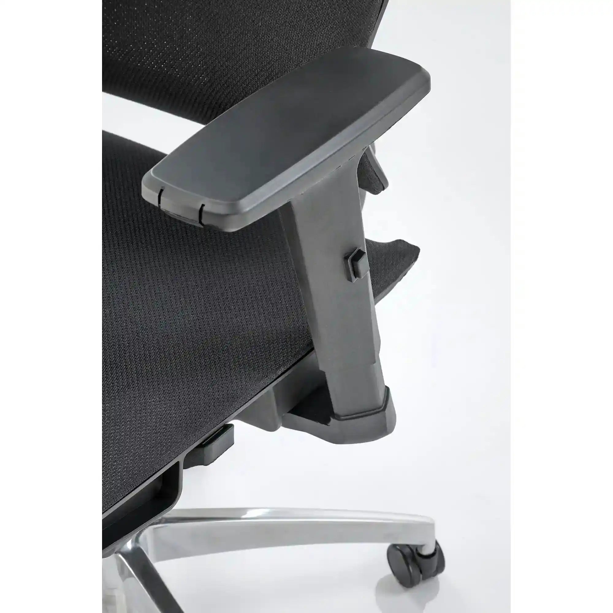 Scaun birou MARCUS, negru, plasa/metal, 65x64x121/140 cm