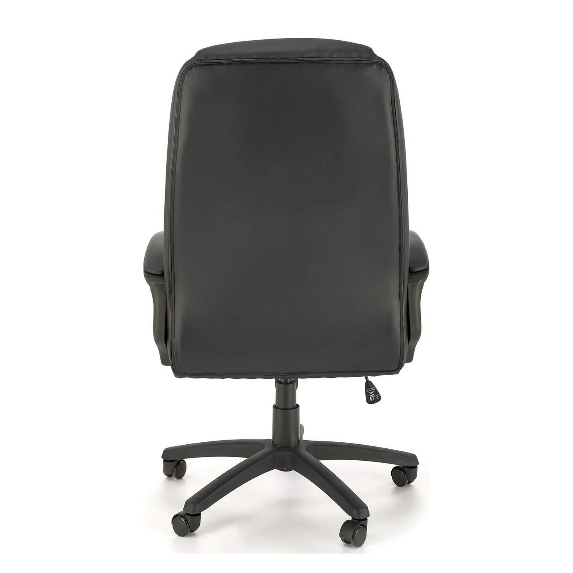 Scaun birou MARIO, negru, piele ecologica, 67x75x114/124 cm