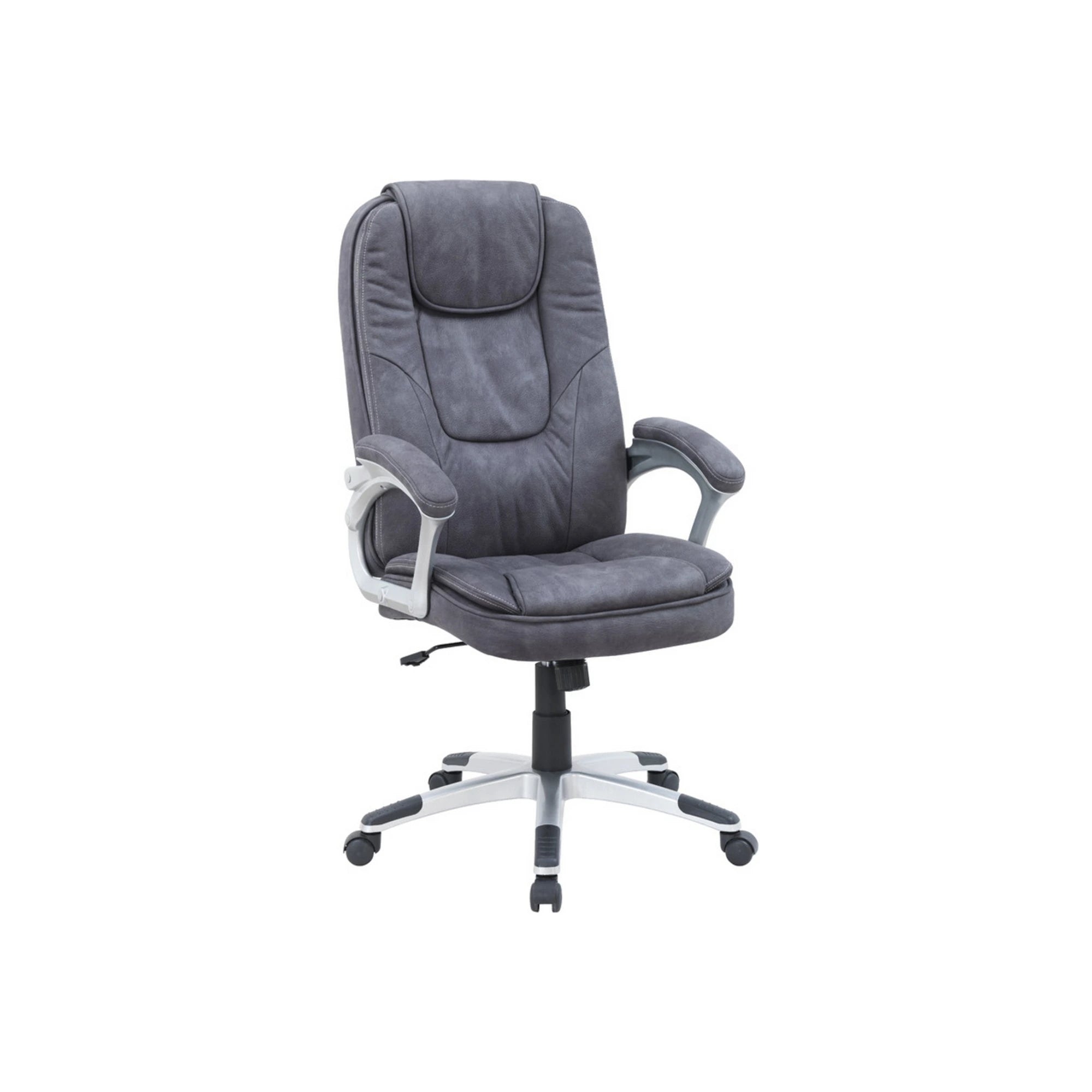 Scaun birou MARS II, gri, stofa/metal, 62x71x115/125 cm