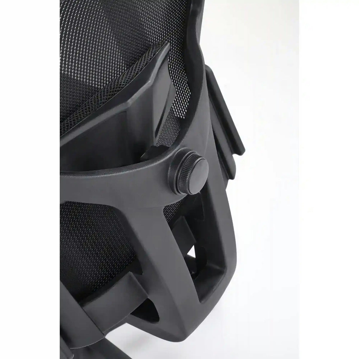 Scaun birou MASON, negru, stofa/plasa, 62x62x120/130 cm