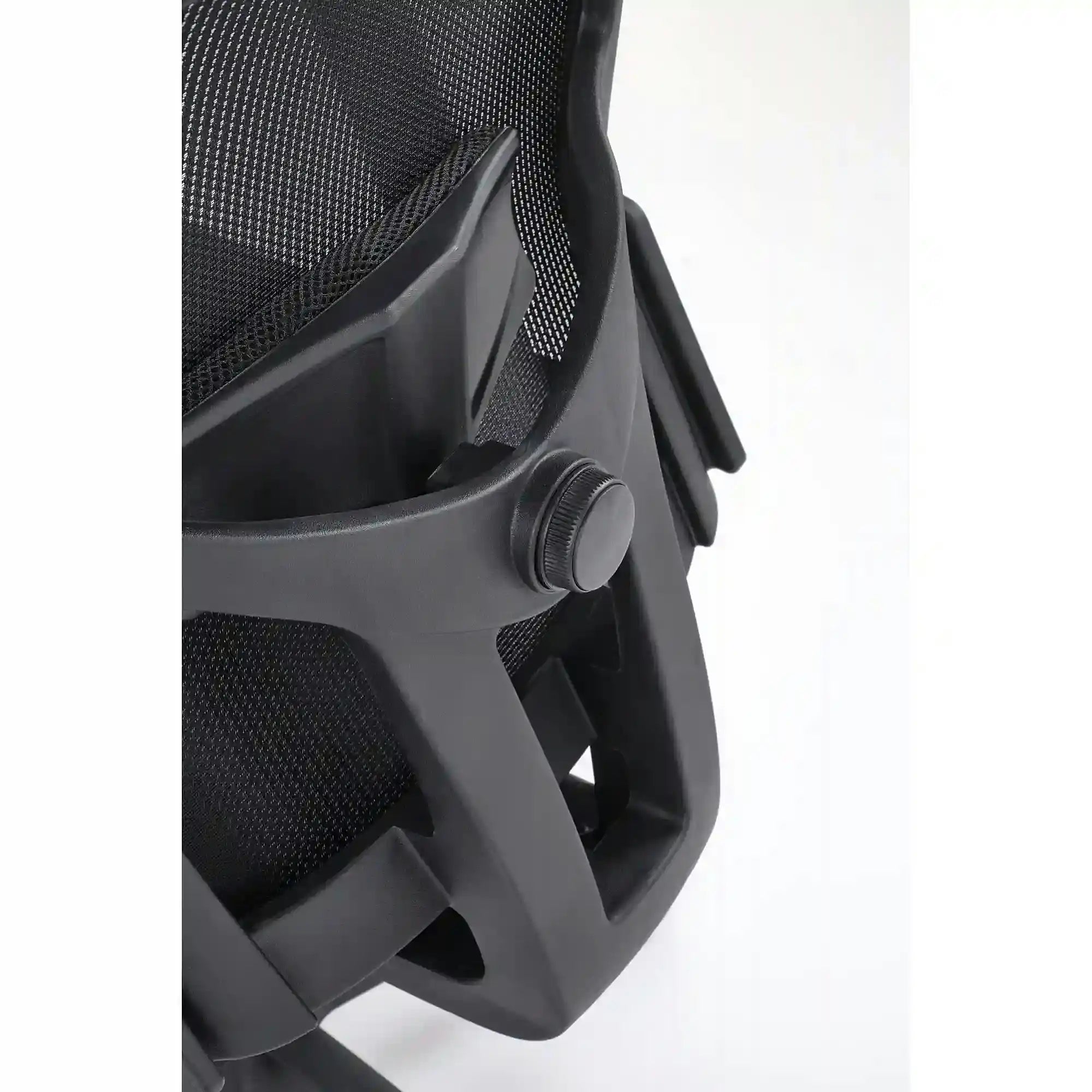 Scaun birou MASON, negru, stofa/plasa, 62x62x120/130 cm