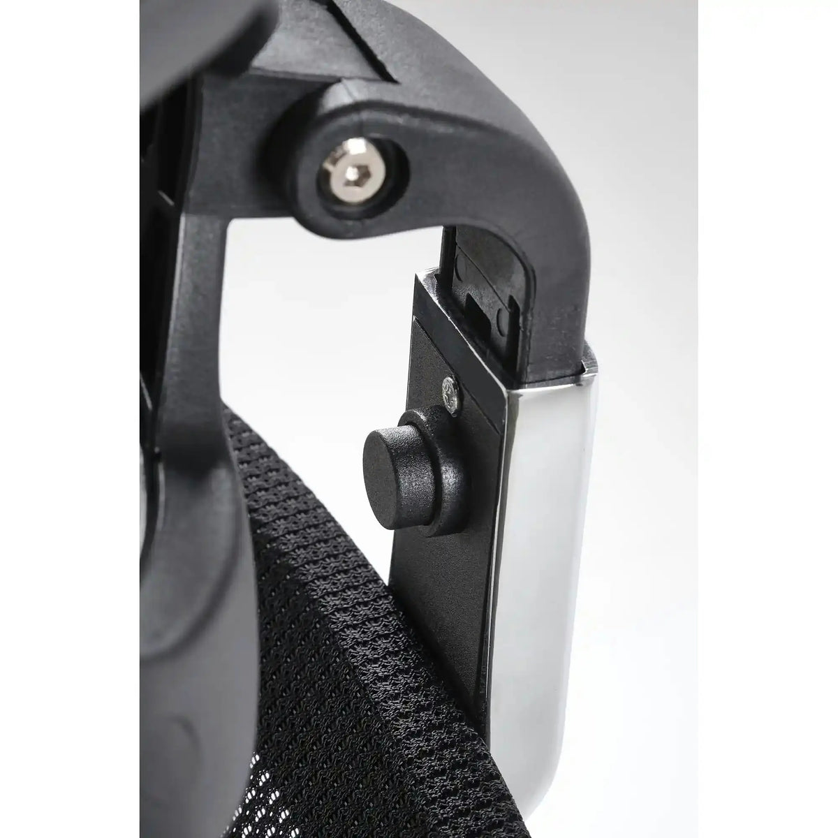 Scaun birou MASON, negru, stofa/plasa, 62x62x120/130 cm