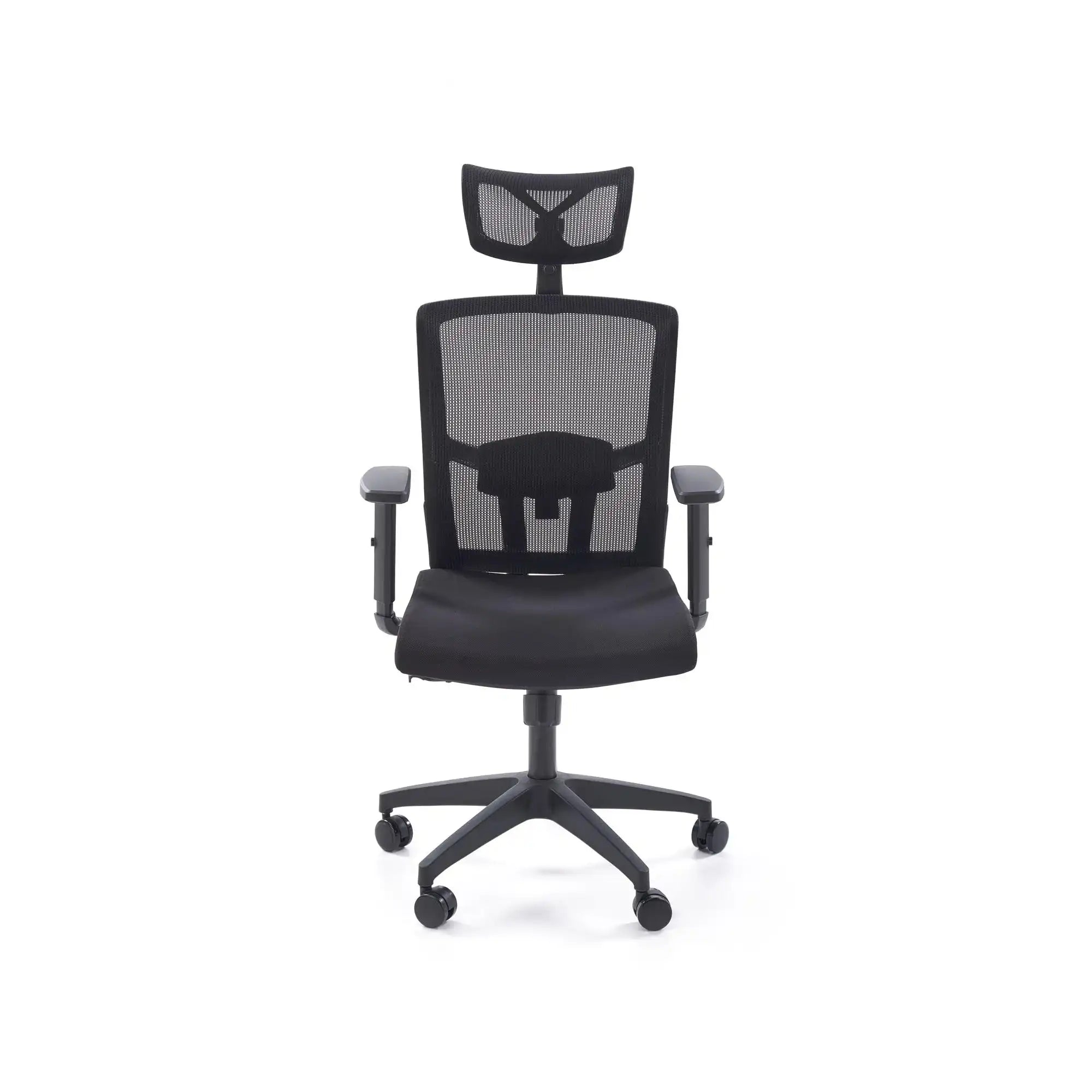 Scaun birou MASON, negru, stofa/plasa, 62x62x120/130 cm