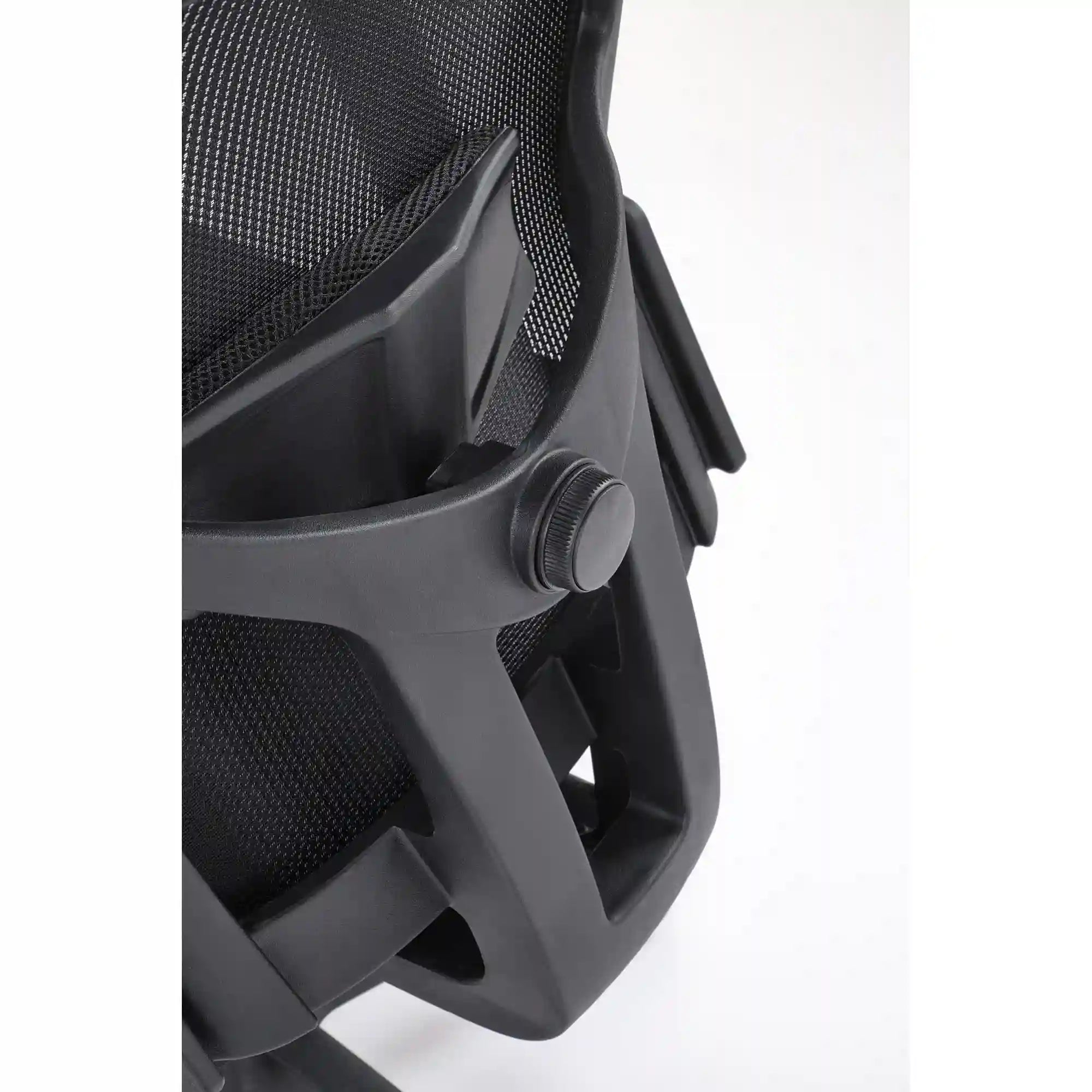 Scaun birou MASON, negru, stofa/plasa, 62x62x120/130 cm