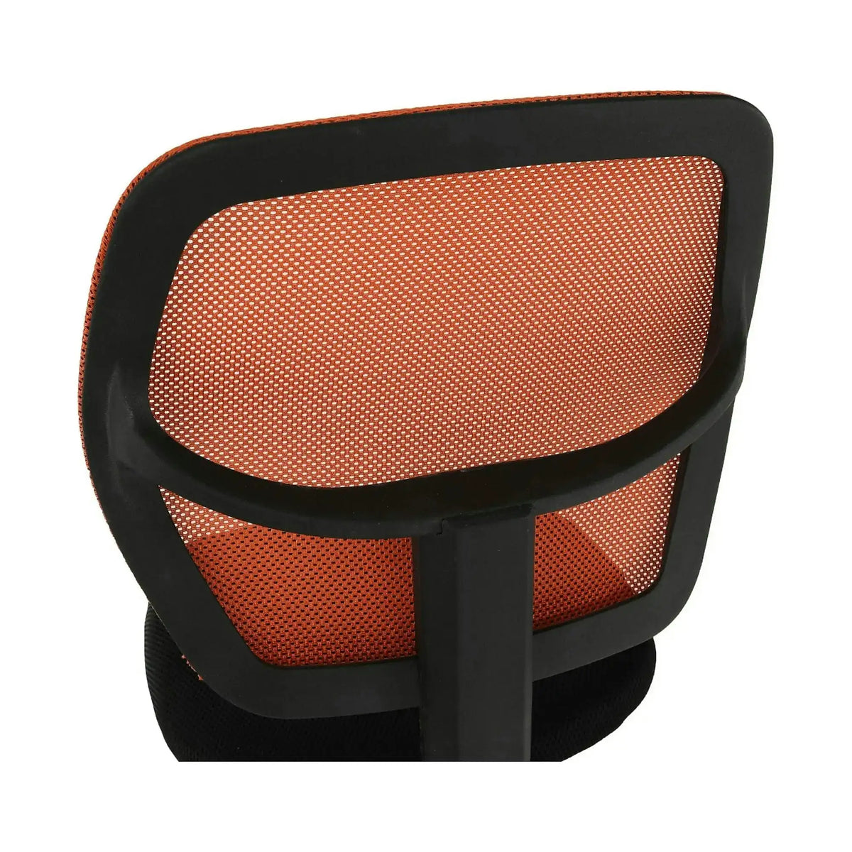 Scaun birou MESH, portocaliu/negru, plastic/plasa, 39x49x78/90 cm