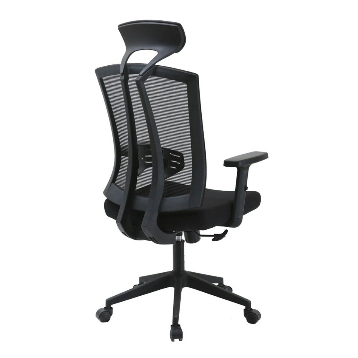 Scaun birou NAO, negru, stofa/plasa, 65x67x122/132 cm