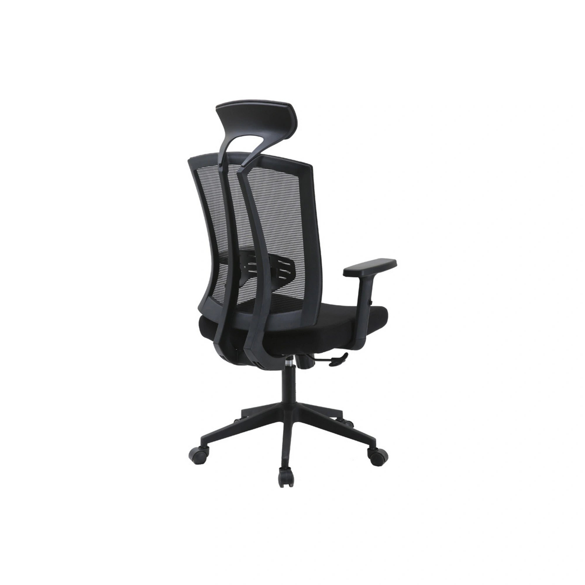 Scaun birou NAO, negru, stofa/plasa, 65x67x122/132 cm