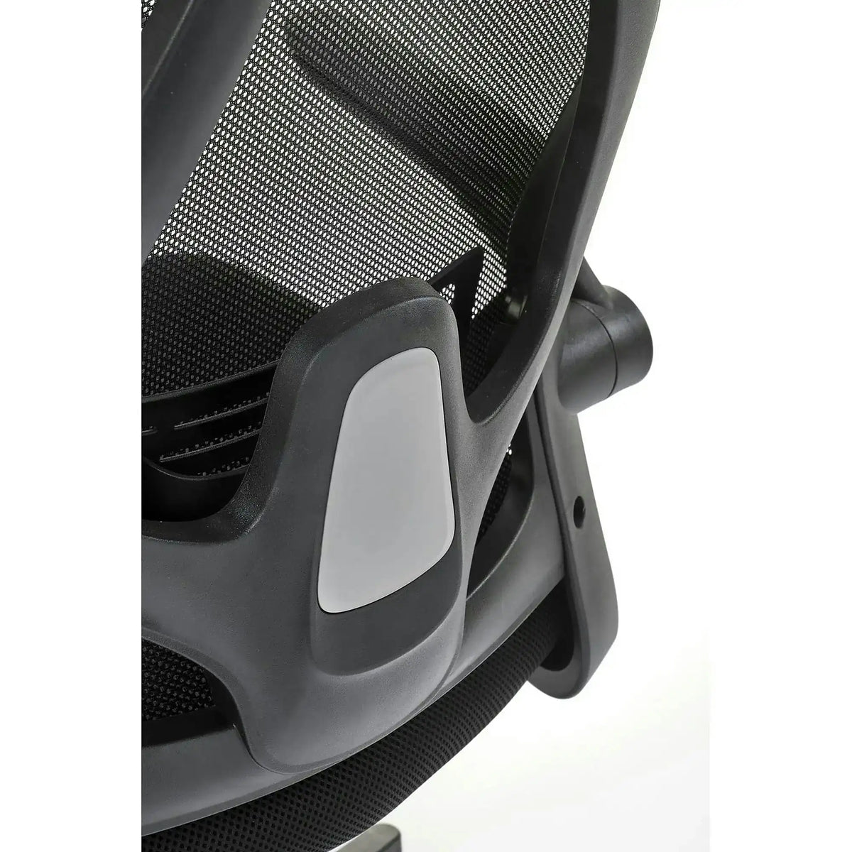 Scaun birou NEGRO, negru, plasa/panza, 59x63x123/130 cm