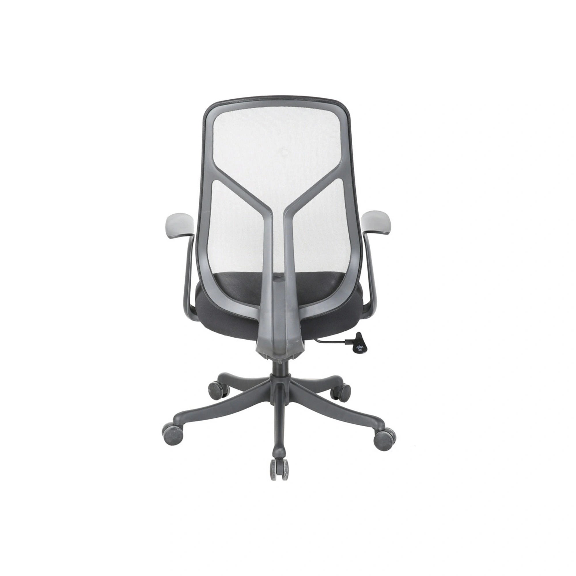 Scaun birou ODO, negru, stofa/plasa, 64x65x107/117 cm