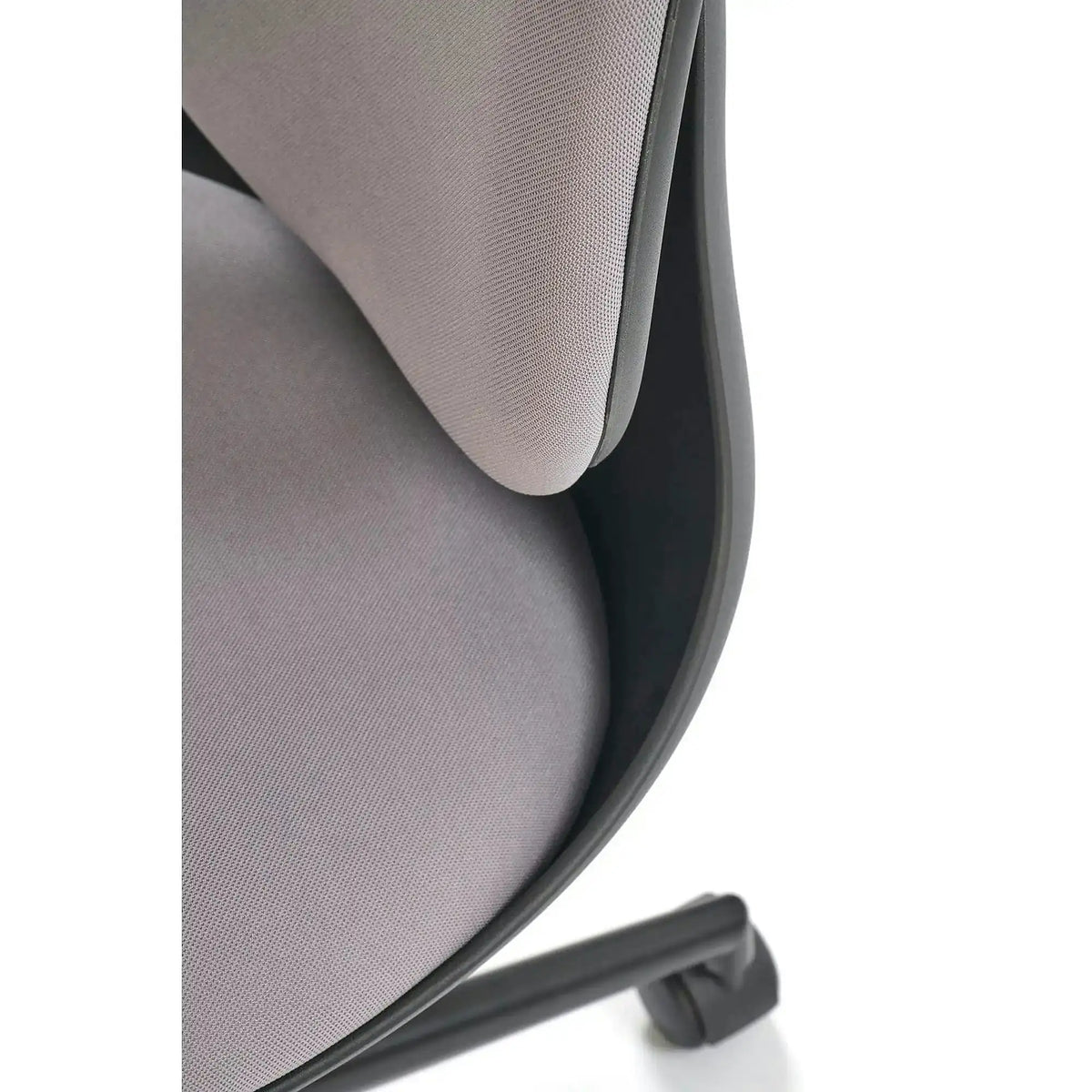 Scaun birou ORION, gri deschis/negru, stofa clasica/polipropilena, 46x55x89/99 cm