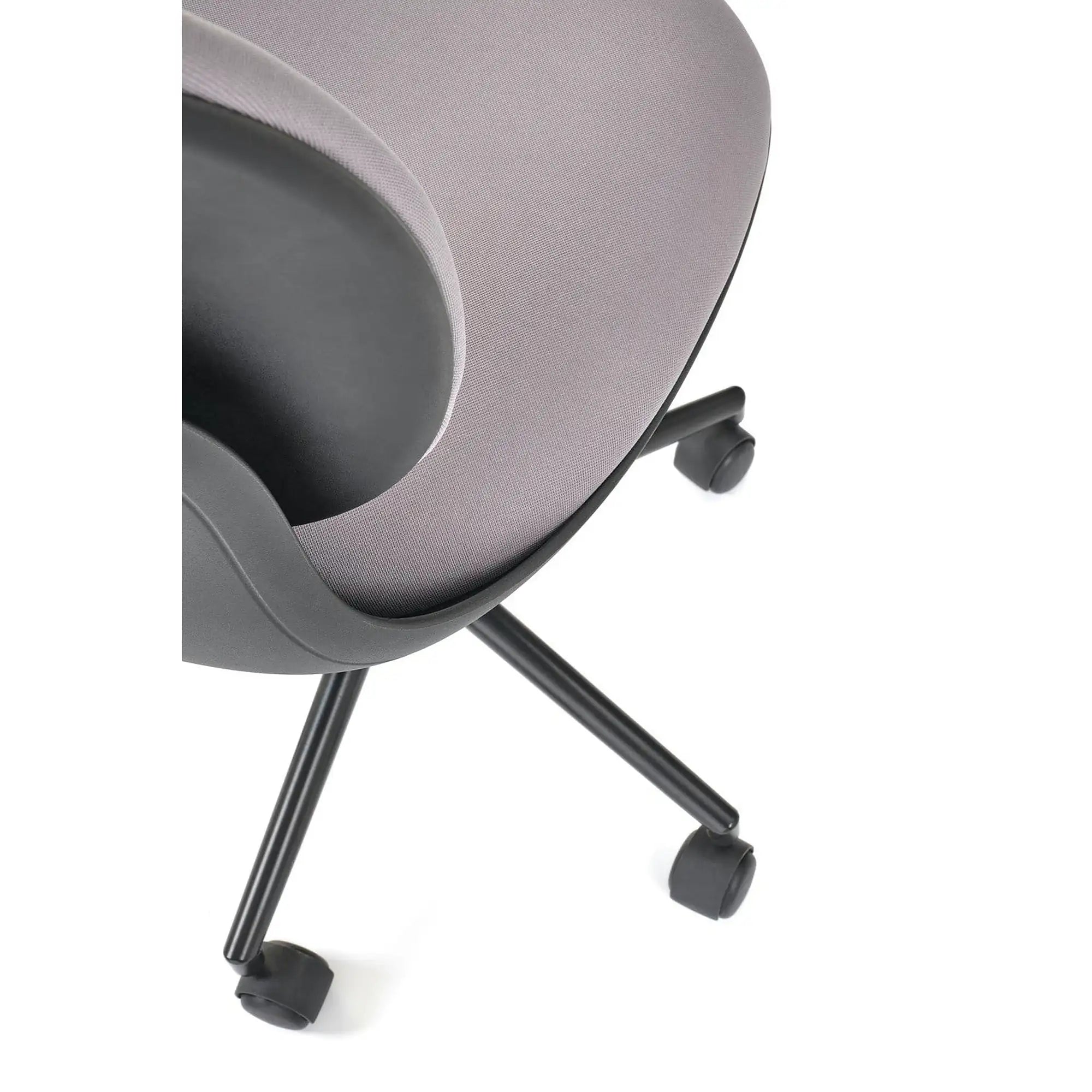 Scaun birou ORION, gri deschis/negru, stofa clasica/polipropilena, 46x55x89/99 cm