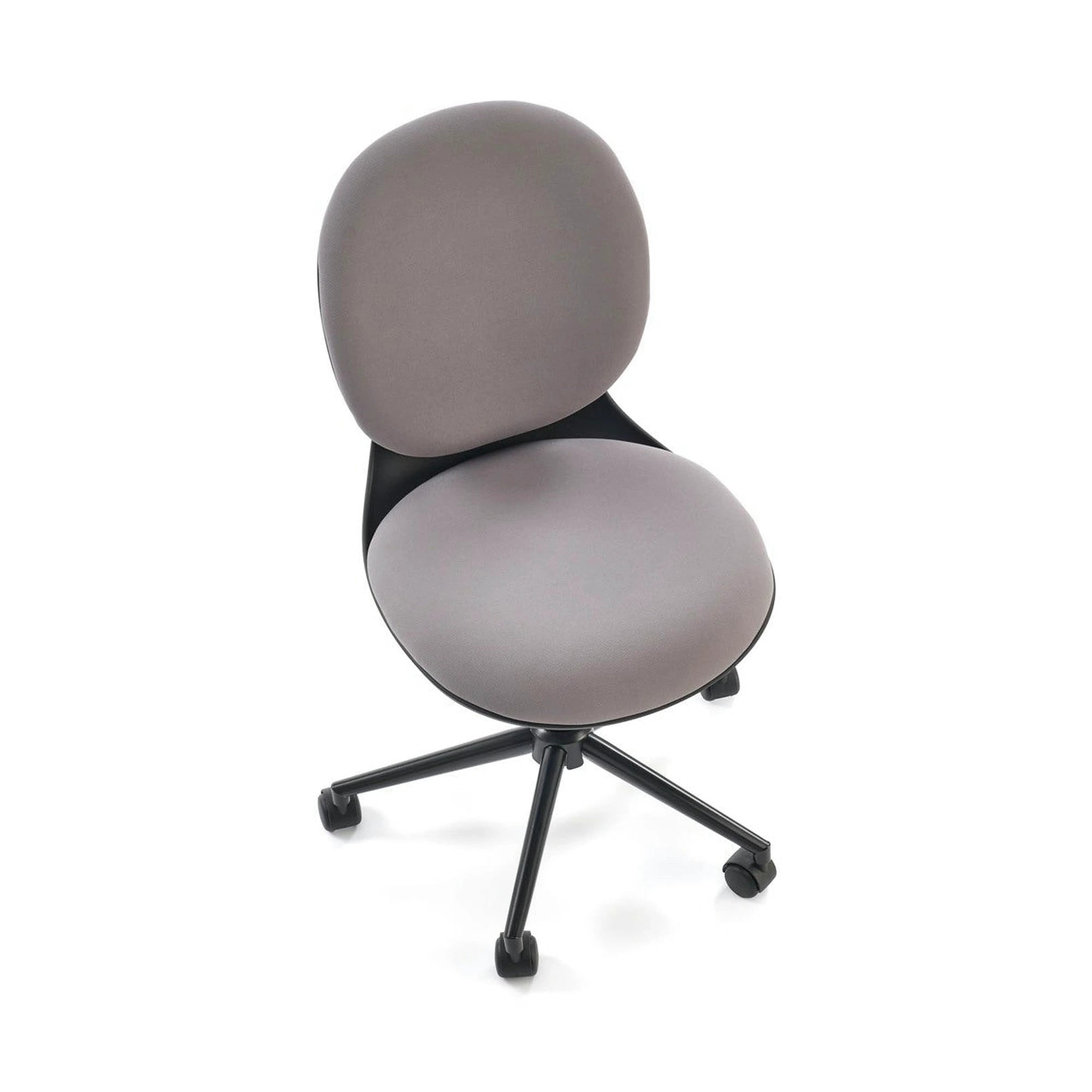Scaun birou ORION, gri deschis/negru, stofa clasica/polipropilena, 46x55x89/99 cm