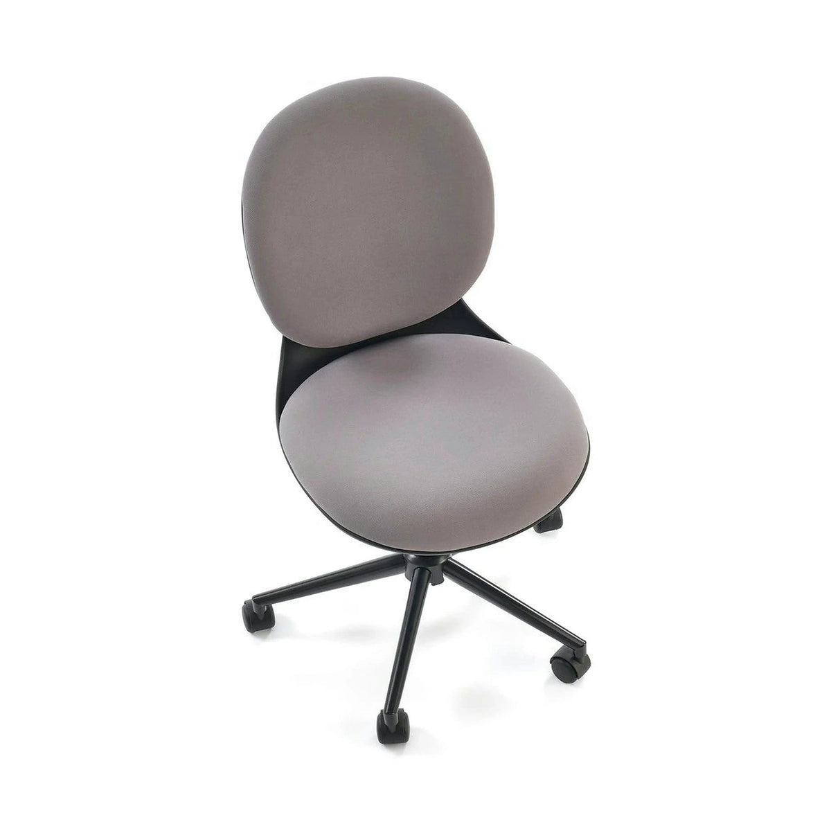 Scaun birou ORION, gri deschis/negru, stofa clasica/polipropilena, 46x55x89/99 cm
