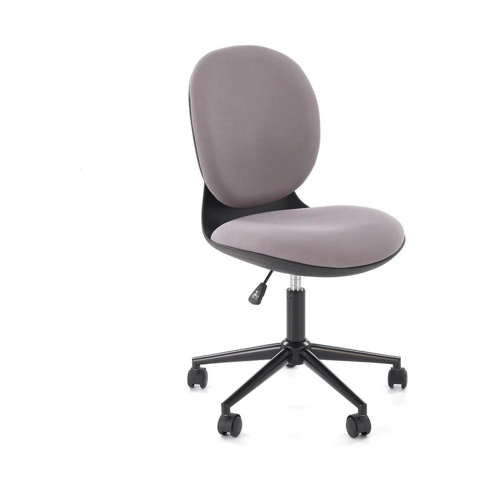 Scaun birou ORION, gri deschis/negru, stofa clasica/polipropilena, 46x55x89/99 cm