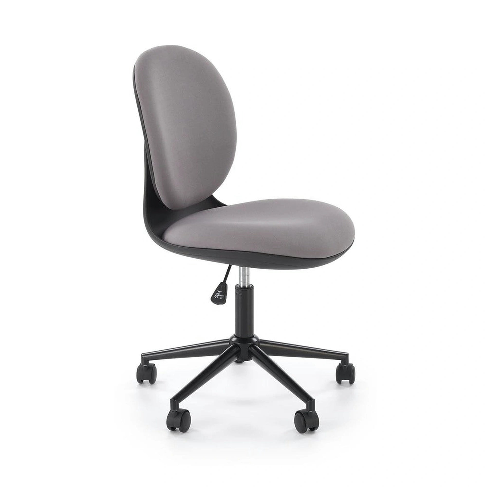 Scaun birou ORION, gri deschis/negru, stofa clasica/polipropilena, 46x55x89/99 cm