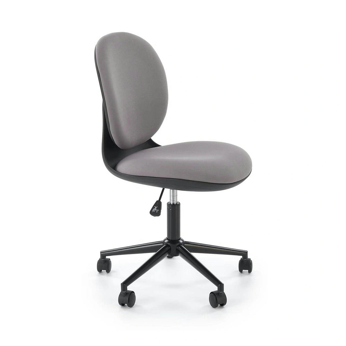 Scaun birou ORION, gri deschis/negru, stofa clasica/polipropilena, 46x55x89/99 cm