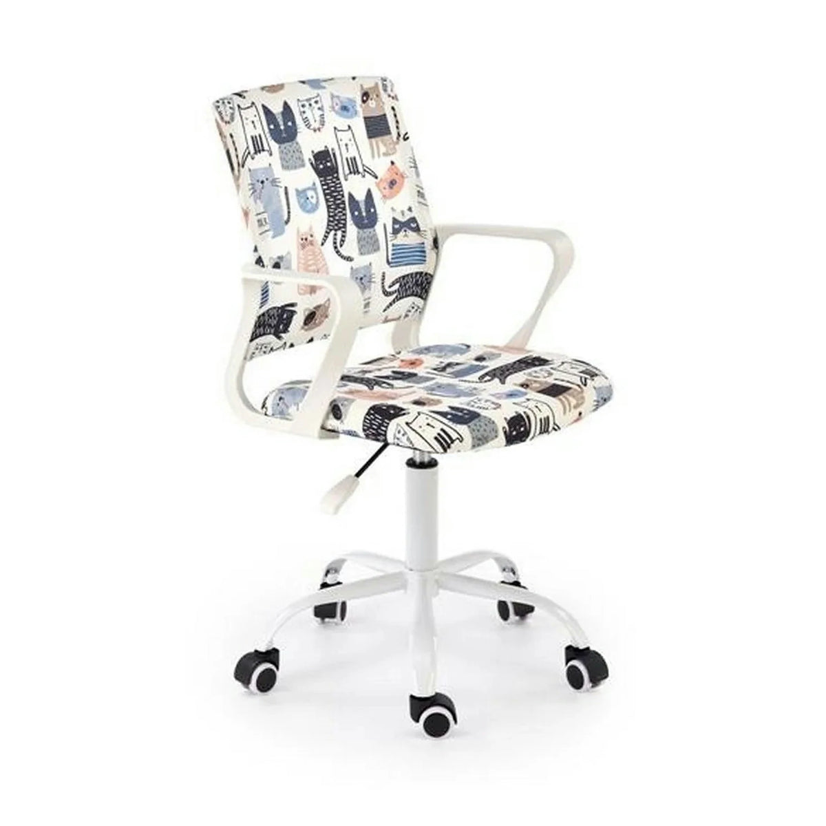 Scaun birou ORIS, multicolor, stofa clasica/metal, 51x51x88/100 cm