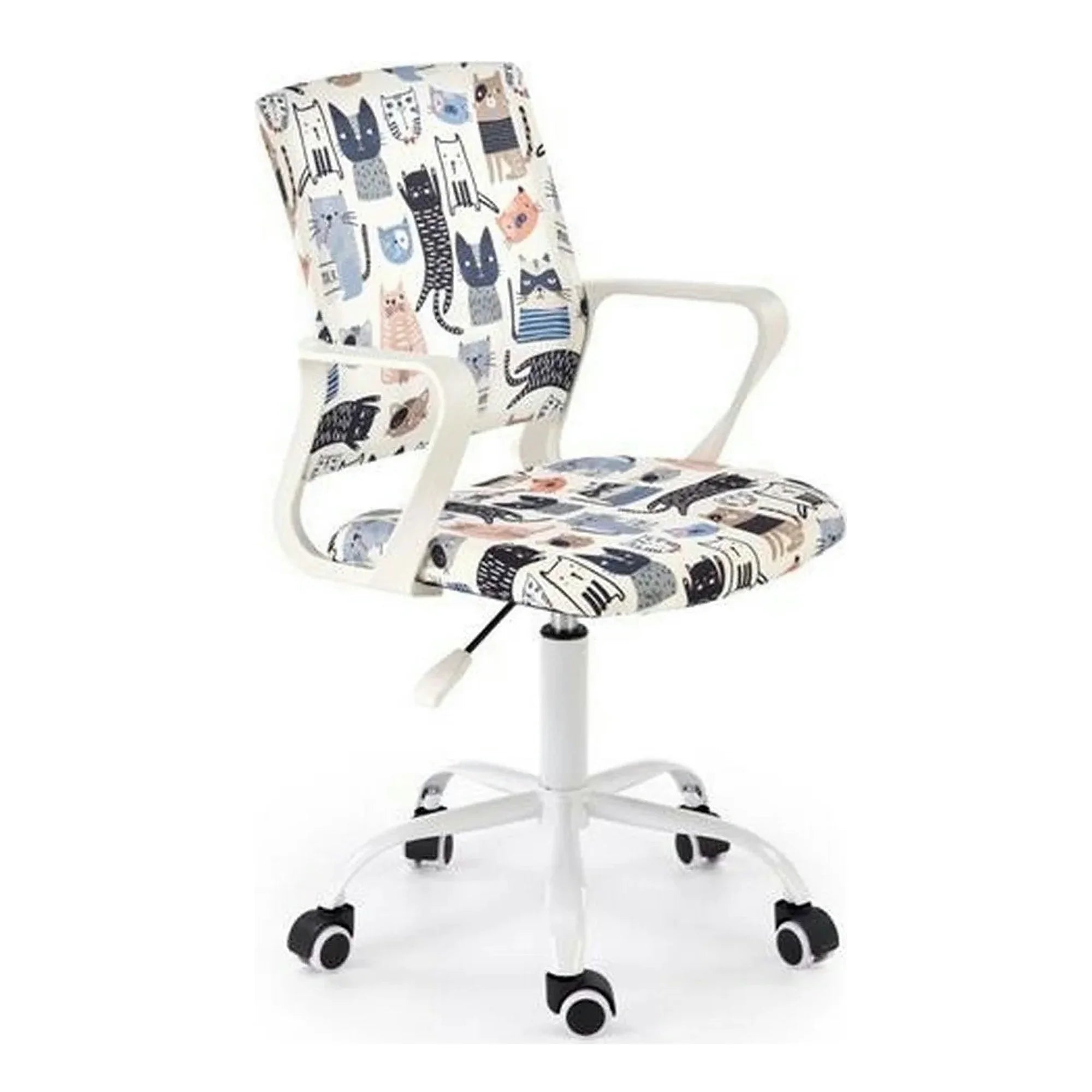 Scaun birou ORIS, multicolor, stofa clasica/metal, 51x51x88/100 cm