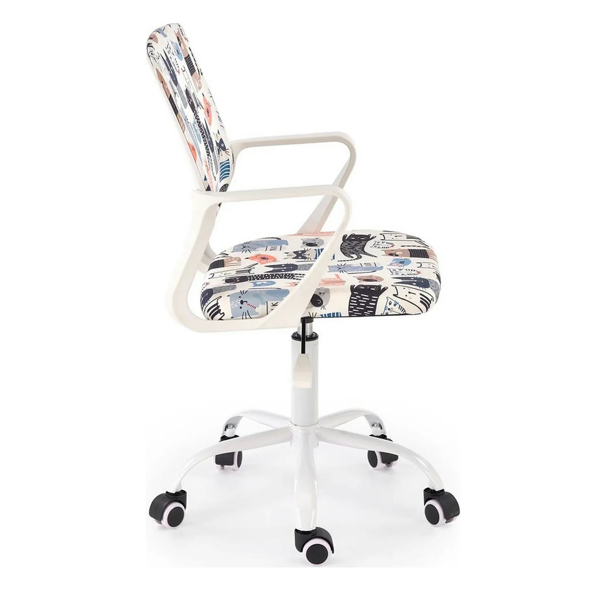 Scaun birou ORIS, multicolor, stofa clasica/metal, 51x51x88/100 cm