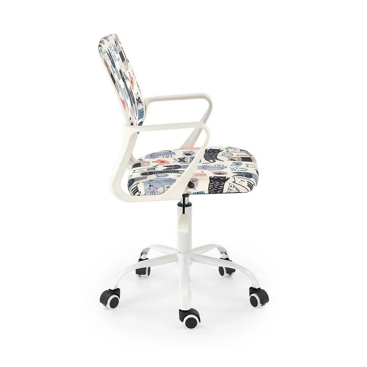 Scaun birou ORIS, multicolor, stofa clasica/metal, 51x51x88/100 cm