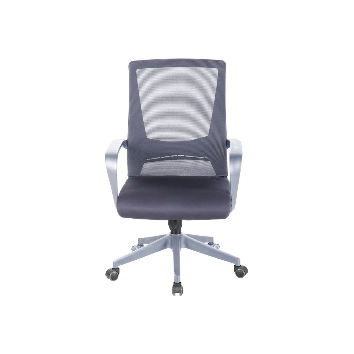 Scaun birou OZI, gri, stofa/plasa, 63x63x99/109 cm