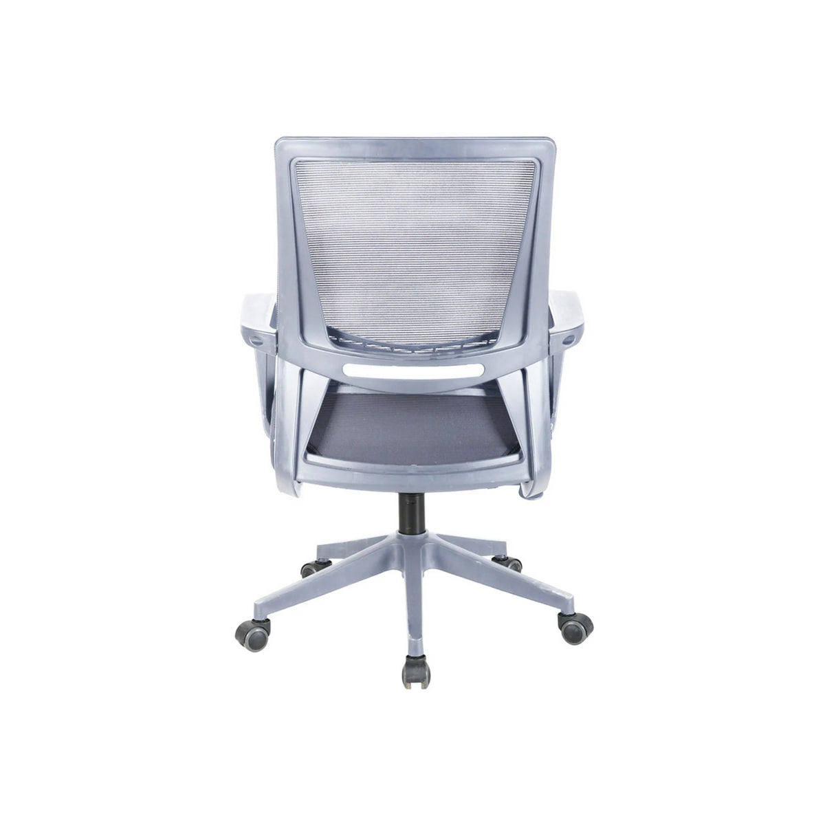 Scaun birou OZI, gri, stofa/plasa, 63x63x99/109 cm