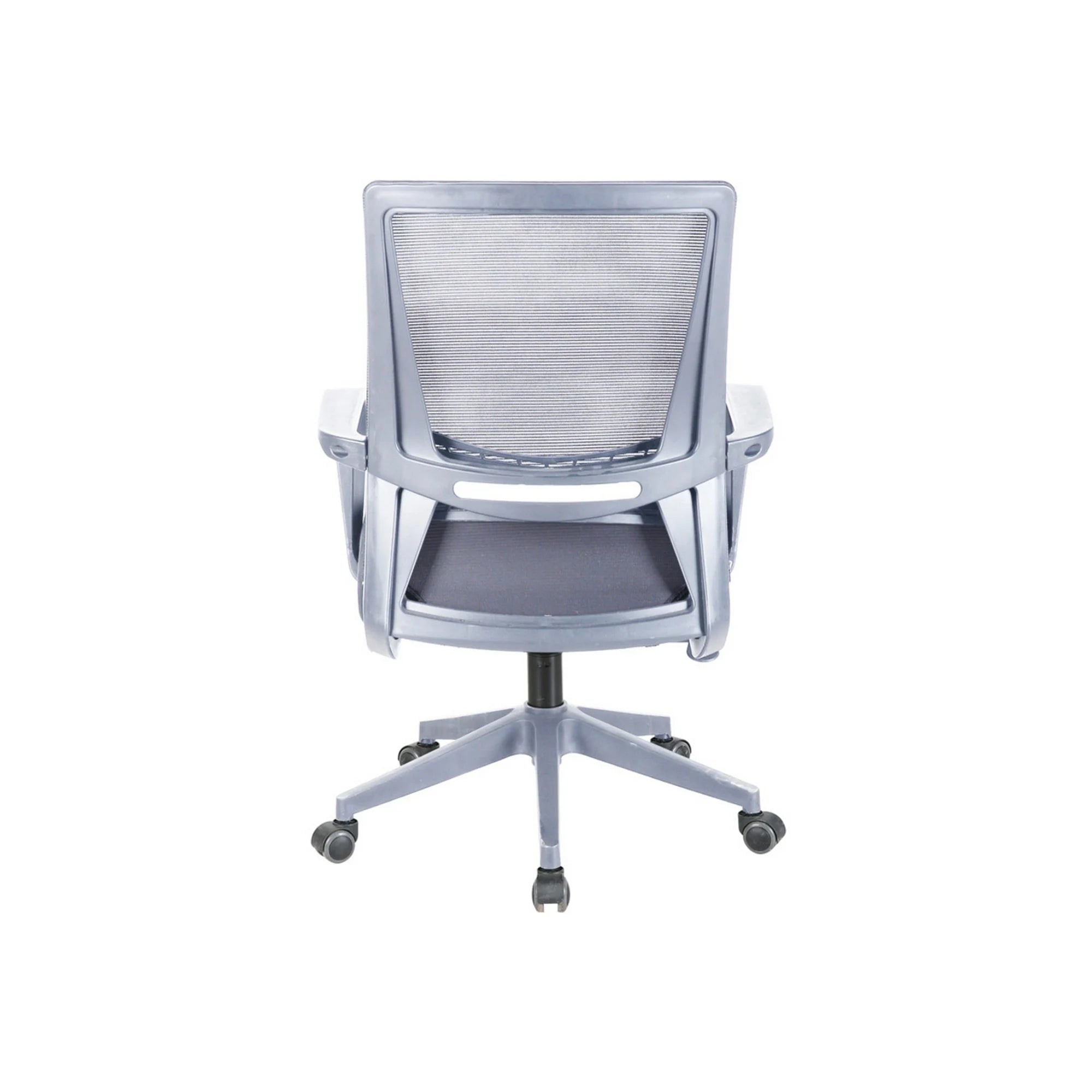 Scaun birou OZI, gri, stofa/plasa, 63x63x99/109 cm