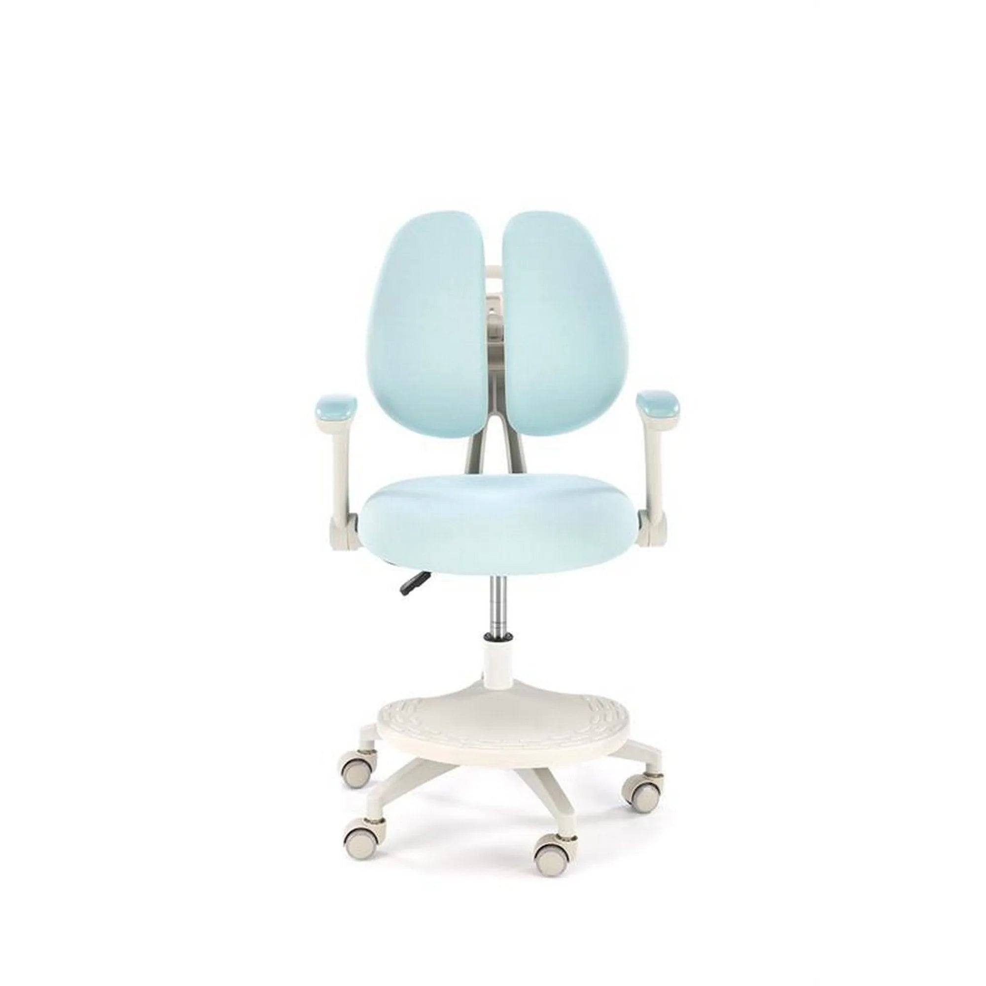 Scaun birou PANCO, albstru deschis/bej, stofa/polipropilena, 58x77x88/100 cm