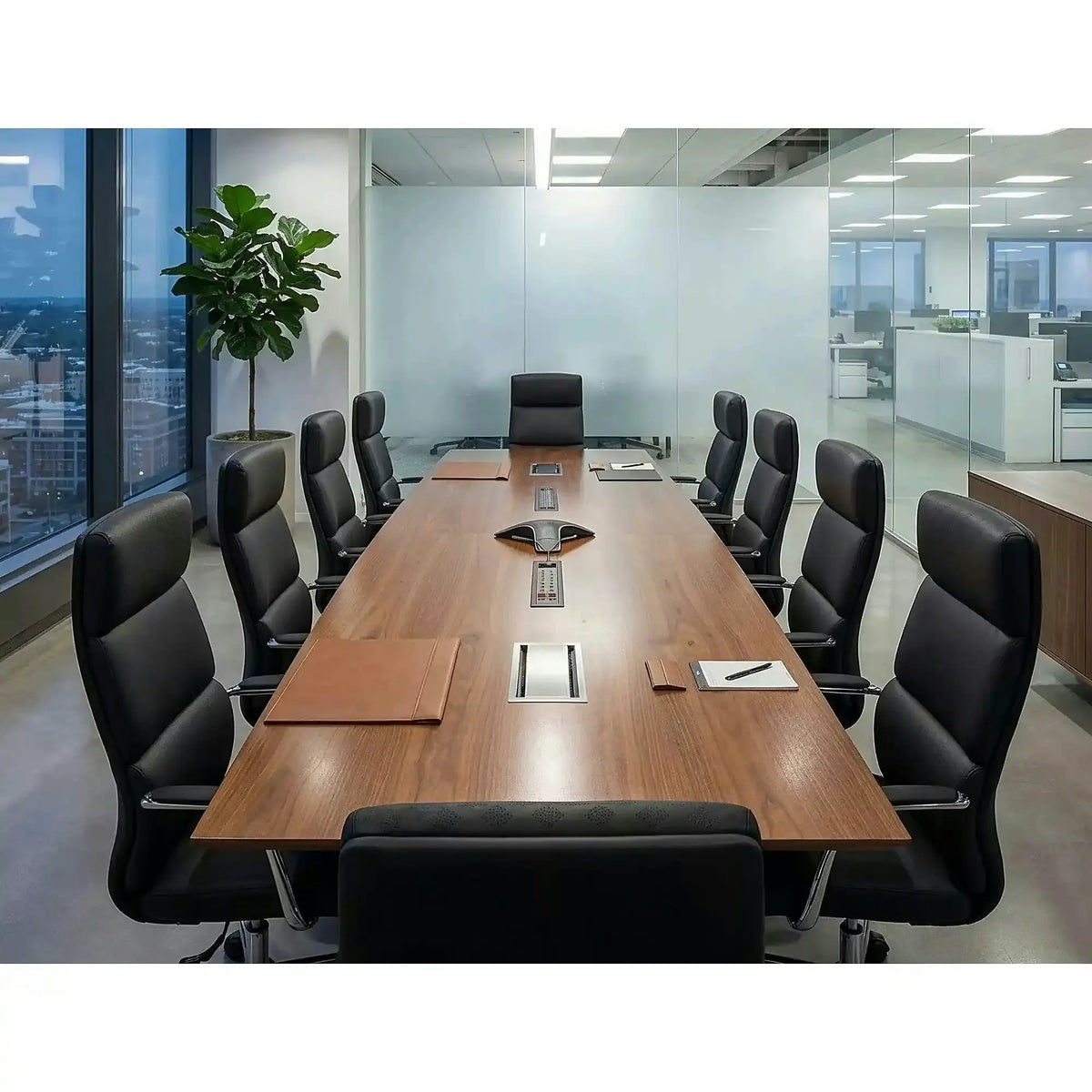 Scaun birou Q-03, negru, piele ecologică, 64x48x119 cm