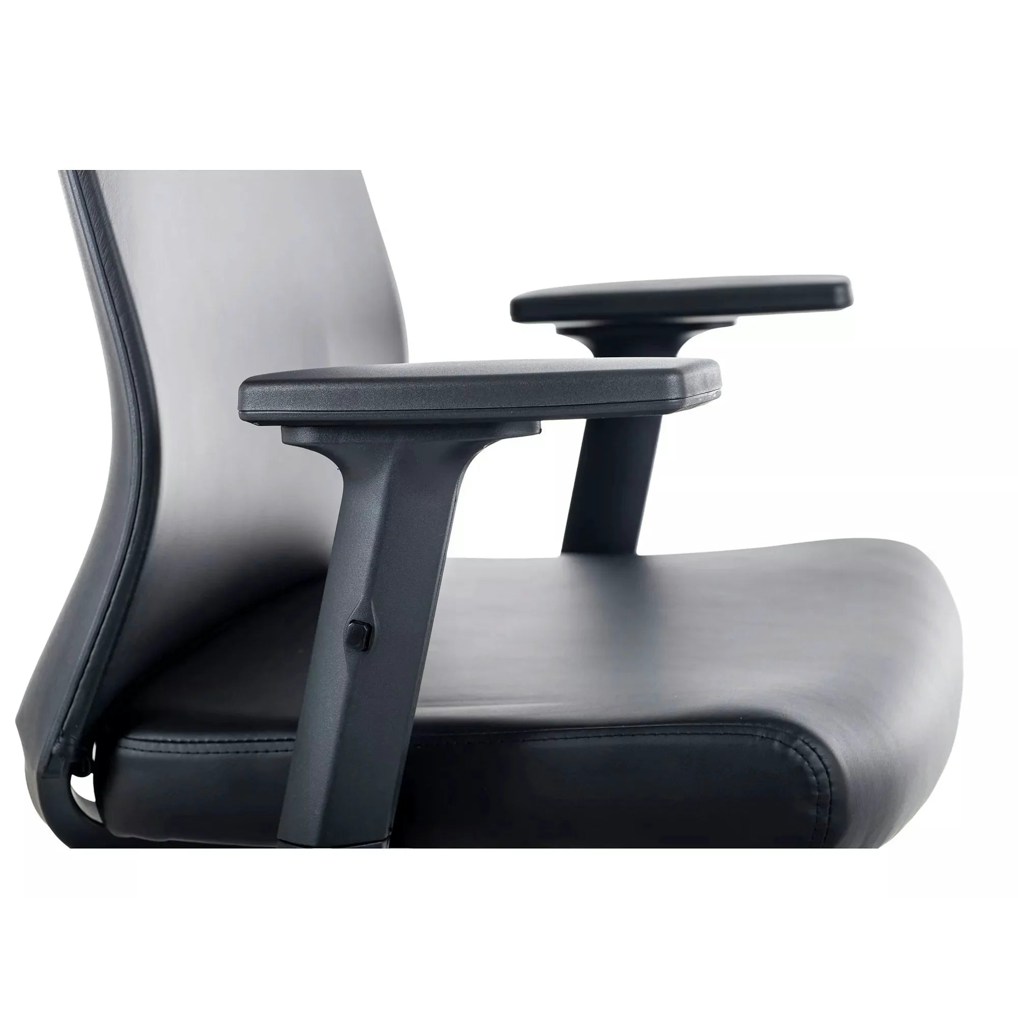 Scaun birou Q-085, negru, piele ecologică, 64x44x100 cm
