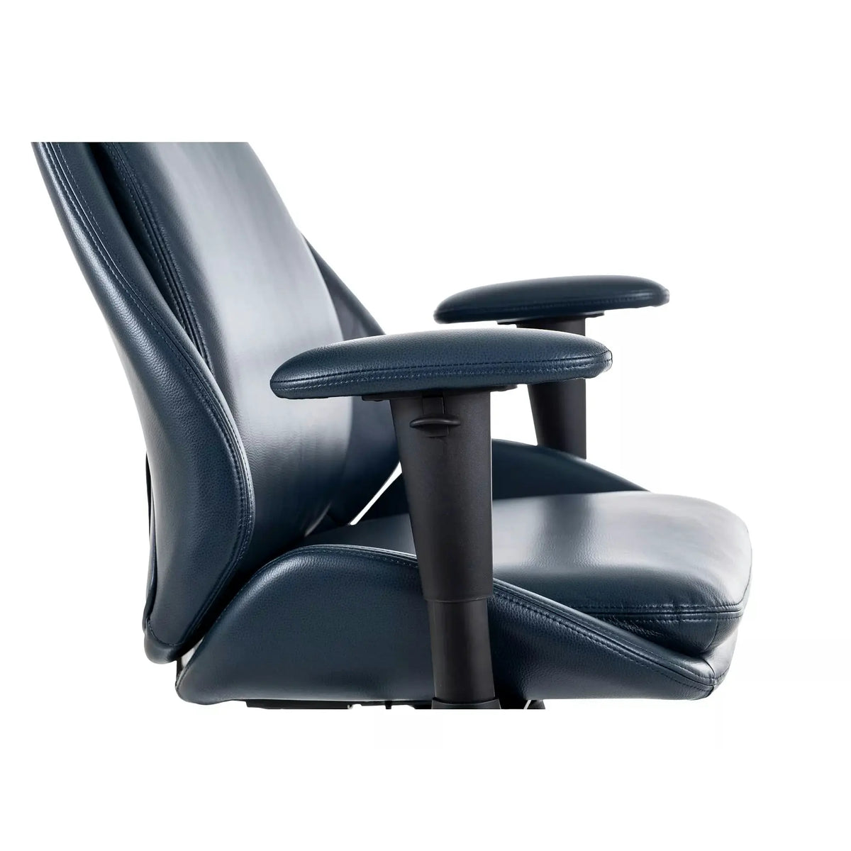 Scaun birou Q-092, albastru, piele ecologică, 70x47x110 cm