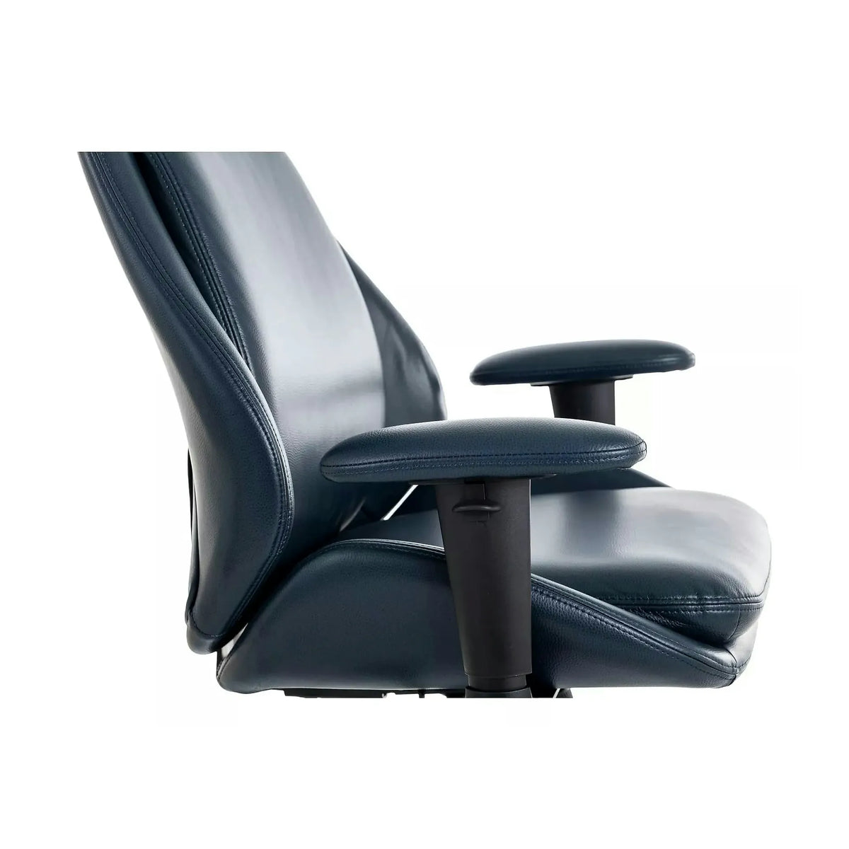 Scaun birou Q-092, albastru, piele ecologică, 70x47x110 cm