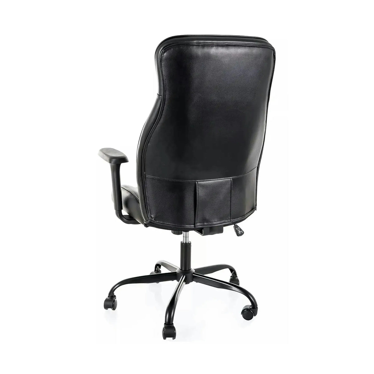 Scaun birou Q-093, negru, piele ecologică, 69x47x112 cm