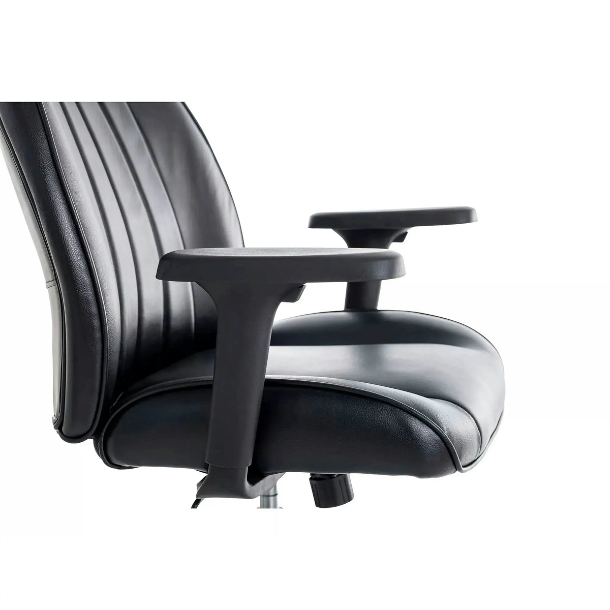 Scaun birou Q-093, negru, piele ecologică, 69x47x112 cm