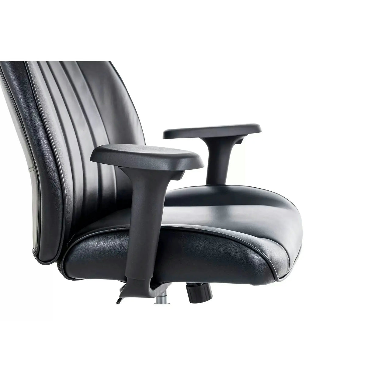 Scaun birou Q-093, negru, piele ecologică, 69x47x112 cm