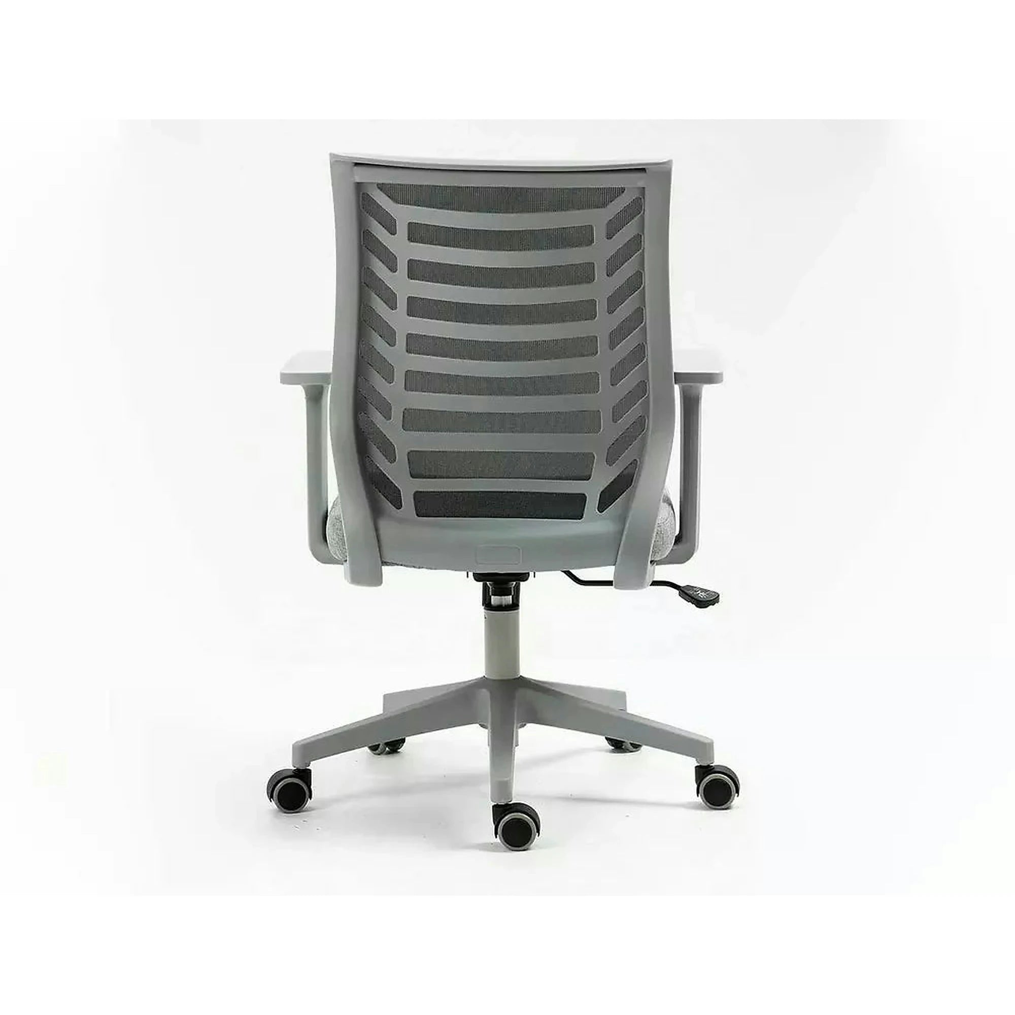 Scaun birou Q-320, gri/negru, stofa/plastic, 60x44x93/103 cm