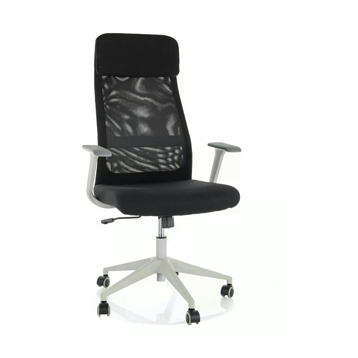 Scaun birou Q-861 R, negru, stofă/plasă, 66x50x113 cm