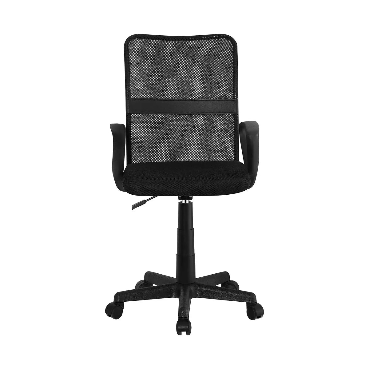 Scaun birou REMO 3 NEW, negru, plasa/plastic, 51x53x84/94 cm