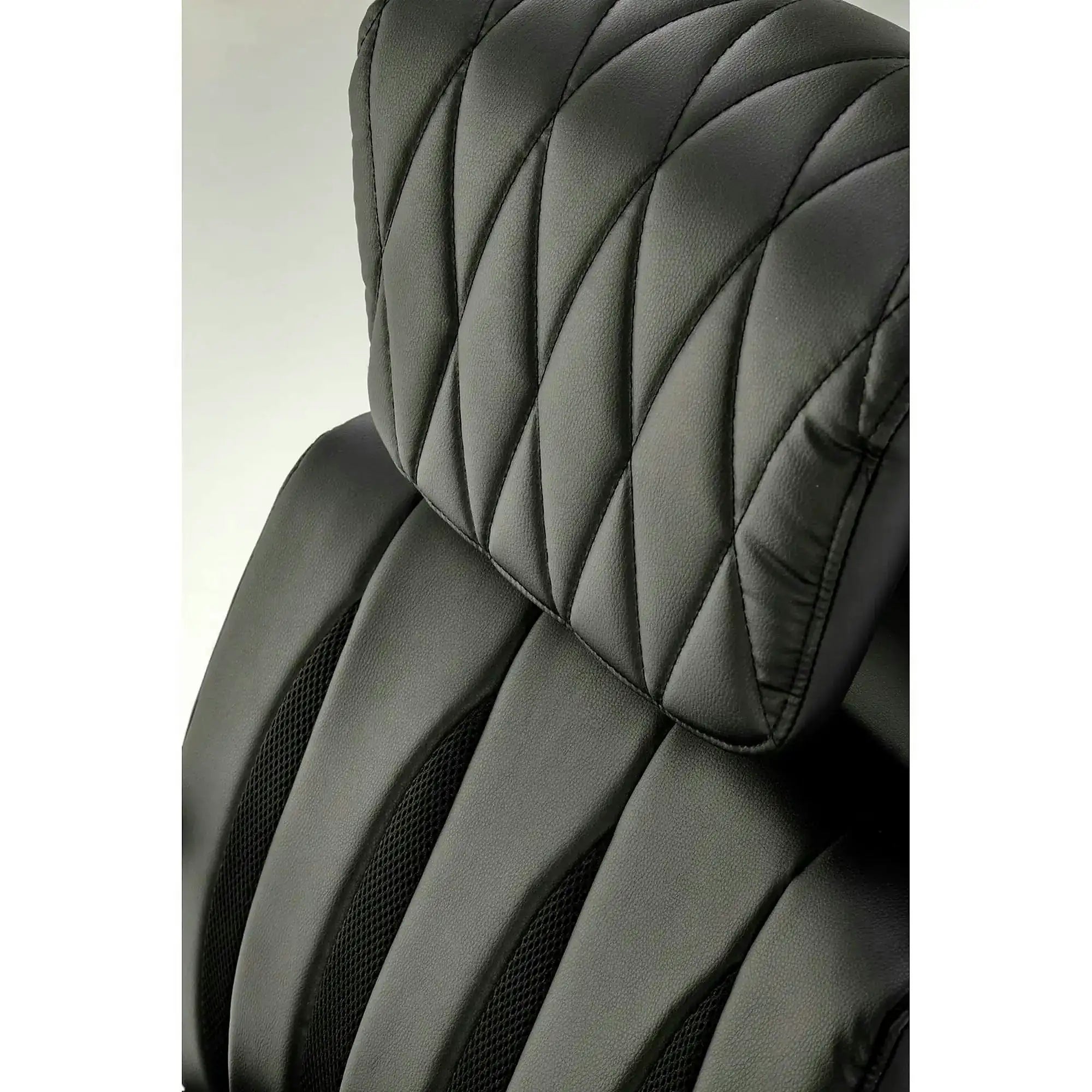 Scaun birou ROMANO, negru, piele ecologica/metal, 65x72x113/121 cm
