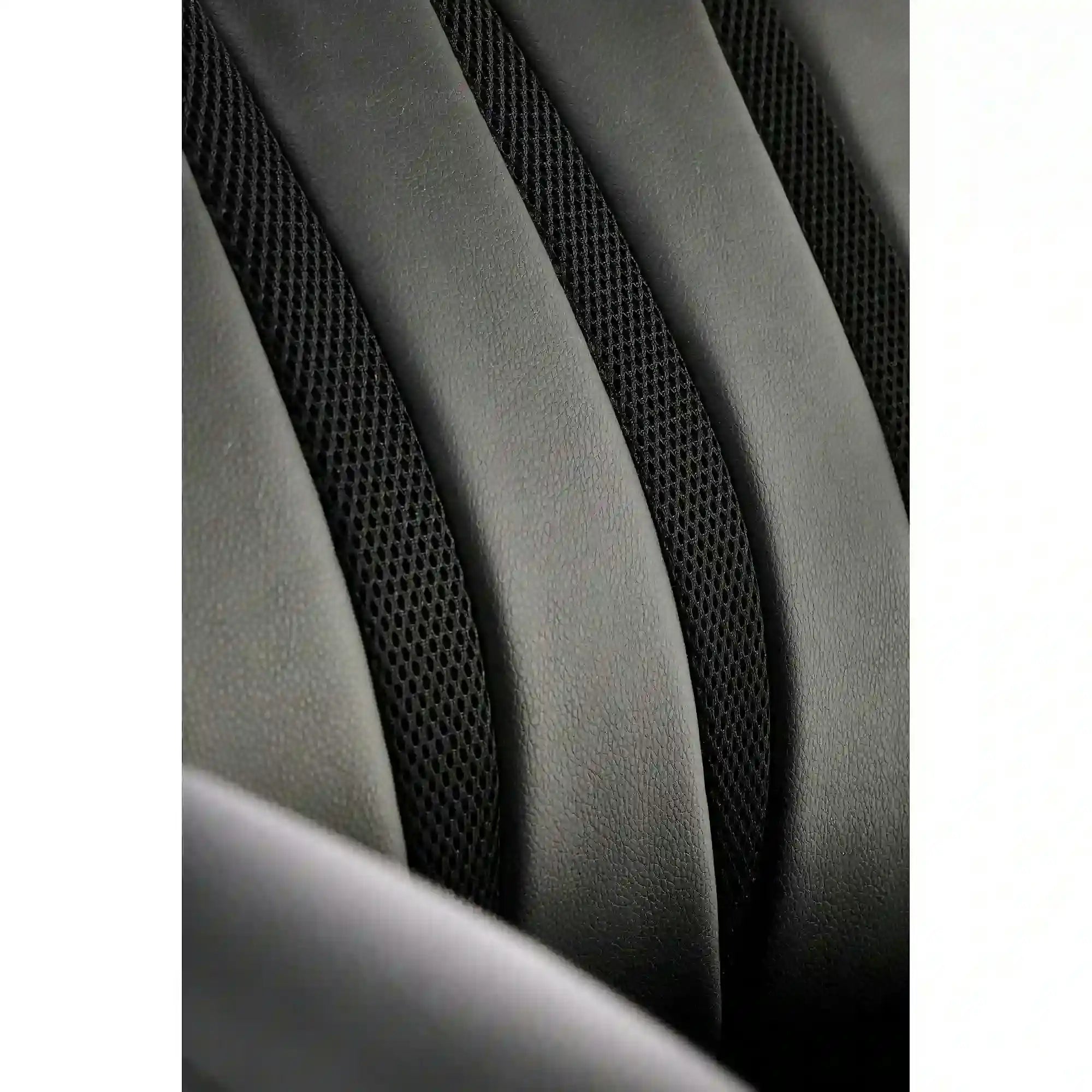 Scaun birou ROMANO, negru, piele ecologica/metal, 65x72x113/121 cm