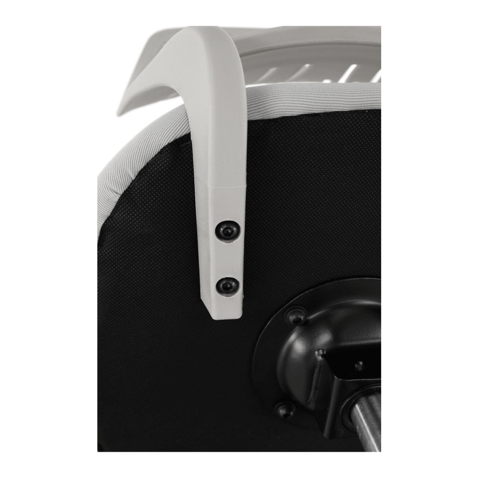 Scaun birou SELVA, gri/crom, metal/stofa, 53x53x75/87 cm