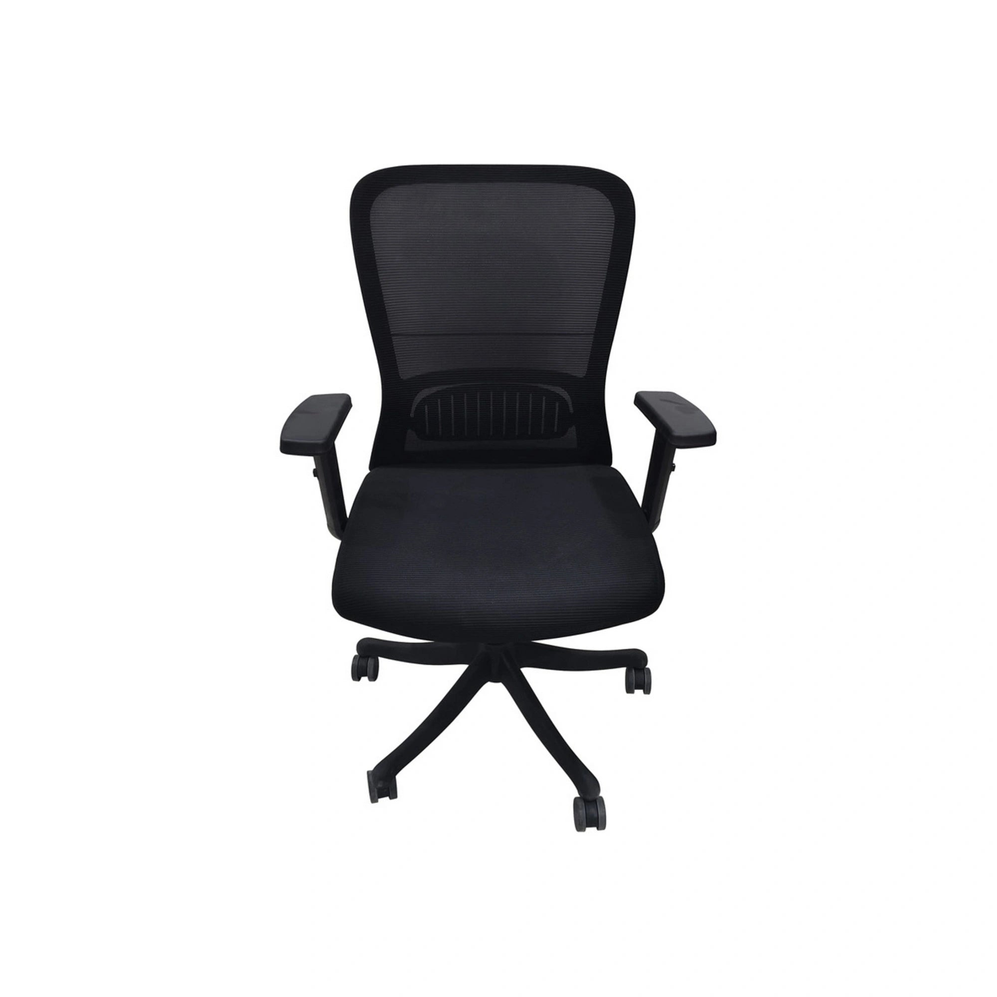 Scaun birou SID, negru, stofa/plasa, 61x68x100/110 cm