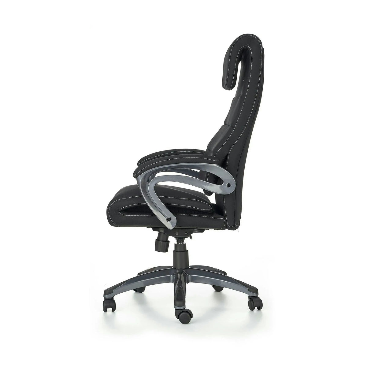 Scaun birou SIDNEY, negru, stofa, 65x70x117/125 cm