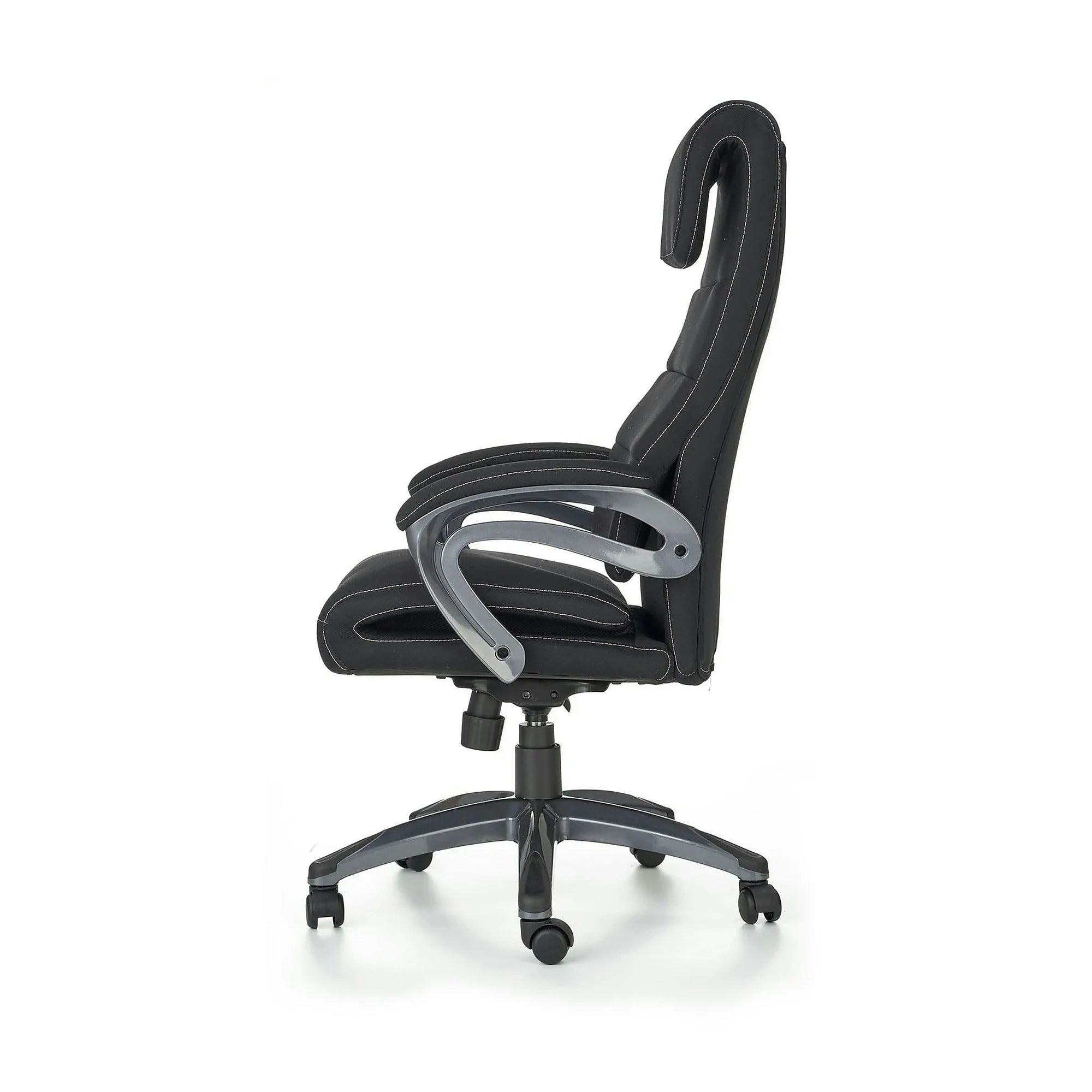 Scaun birou SIDNEY, negru, stofa, 65x70x117/125 cm