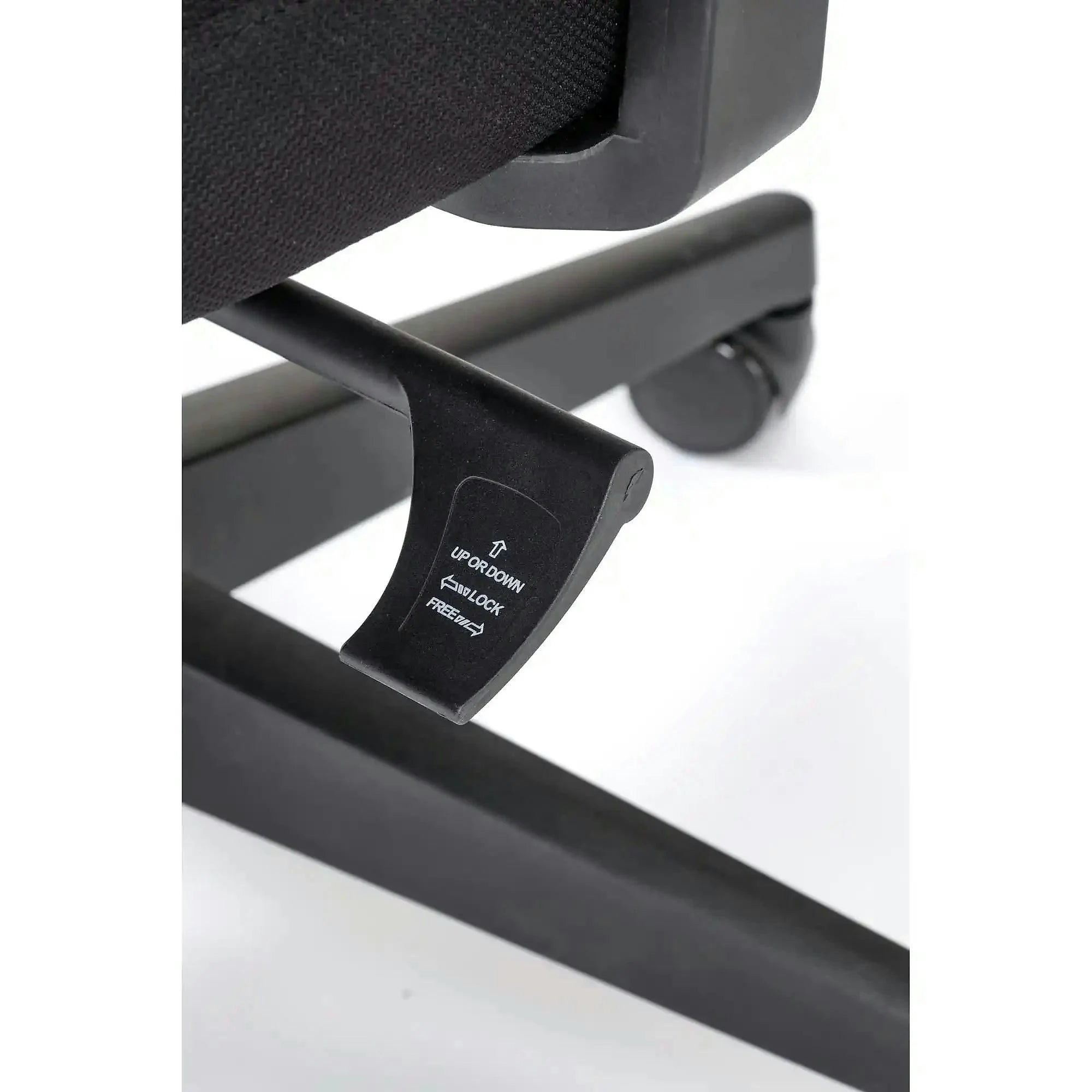 Scaun birou SONAR, negru, panza/plasa, 65x65x118/128 cm