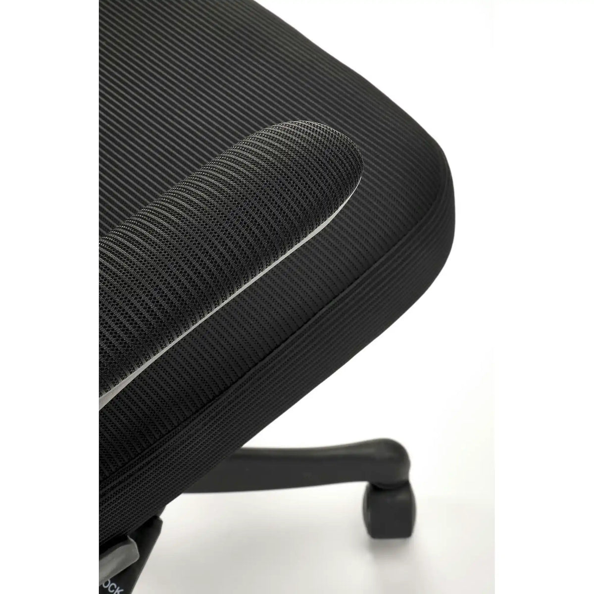 Scaun birou SOREN, negru, stofa clasica/plastic, 62x62x116/124 cm
