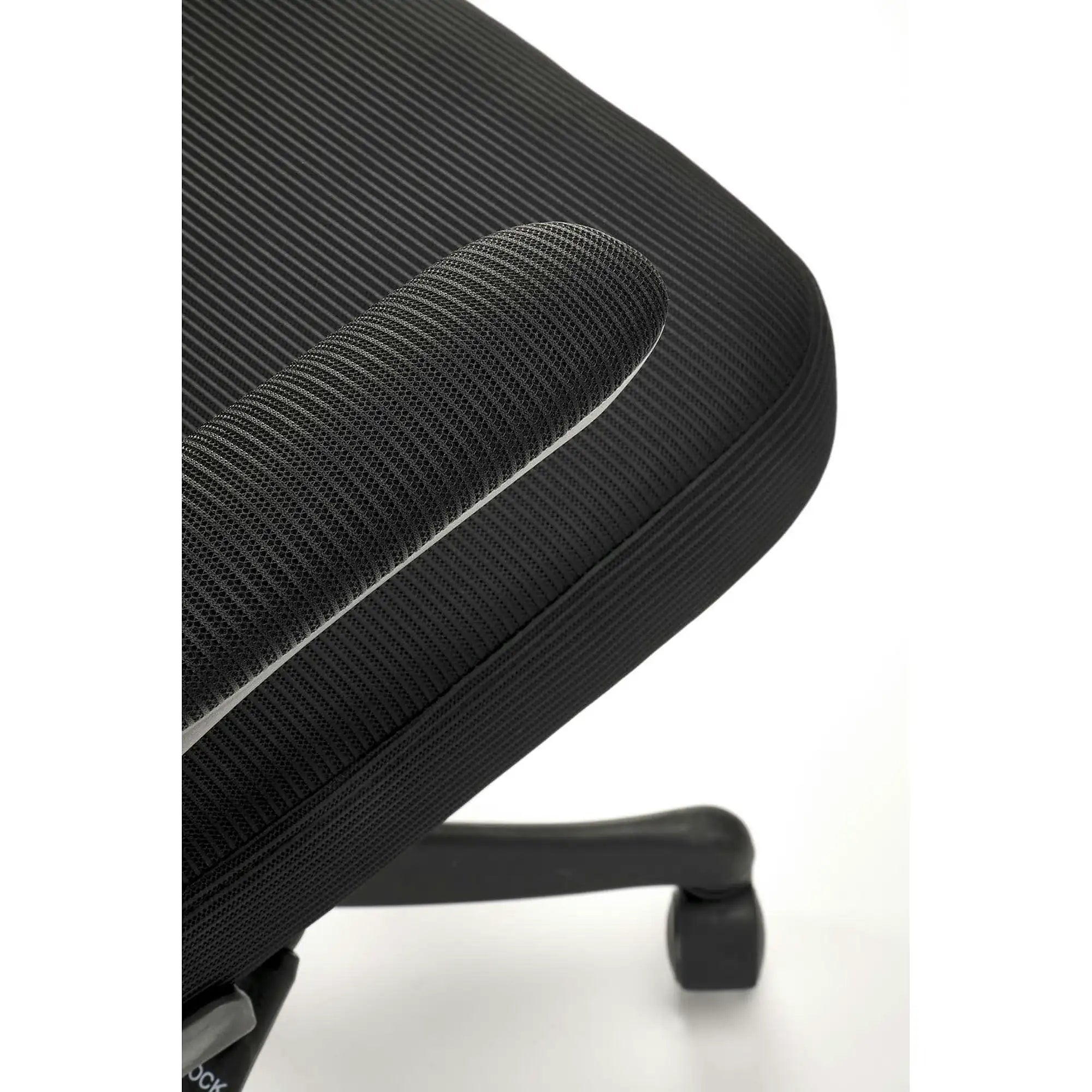 Scaun birou SOREN, negru, stofa clasica/plastic, 62x62x116/124 cm