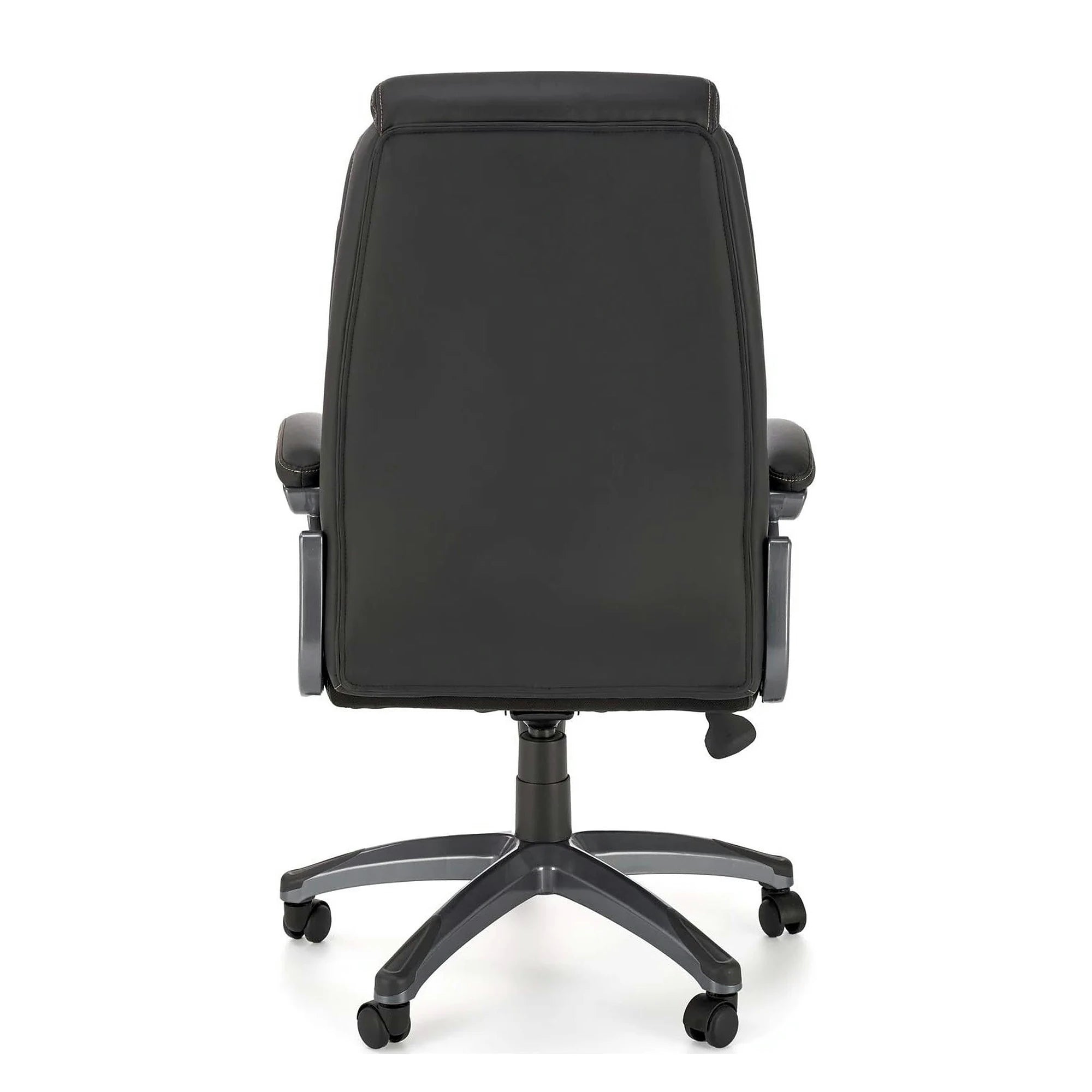 Scaun birou STEVEN, negru/gri, piele ecologica/panza, 65x70x111/119 cm