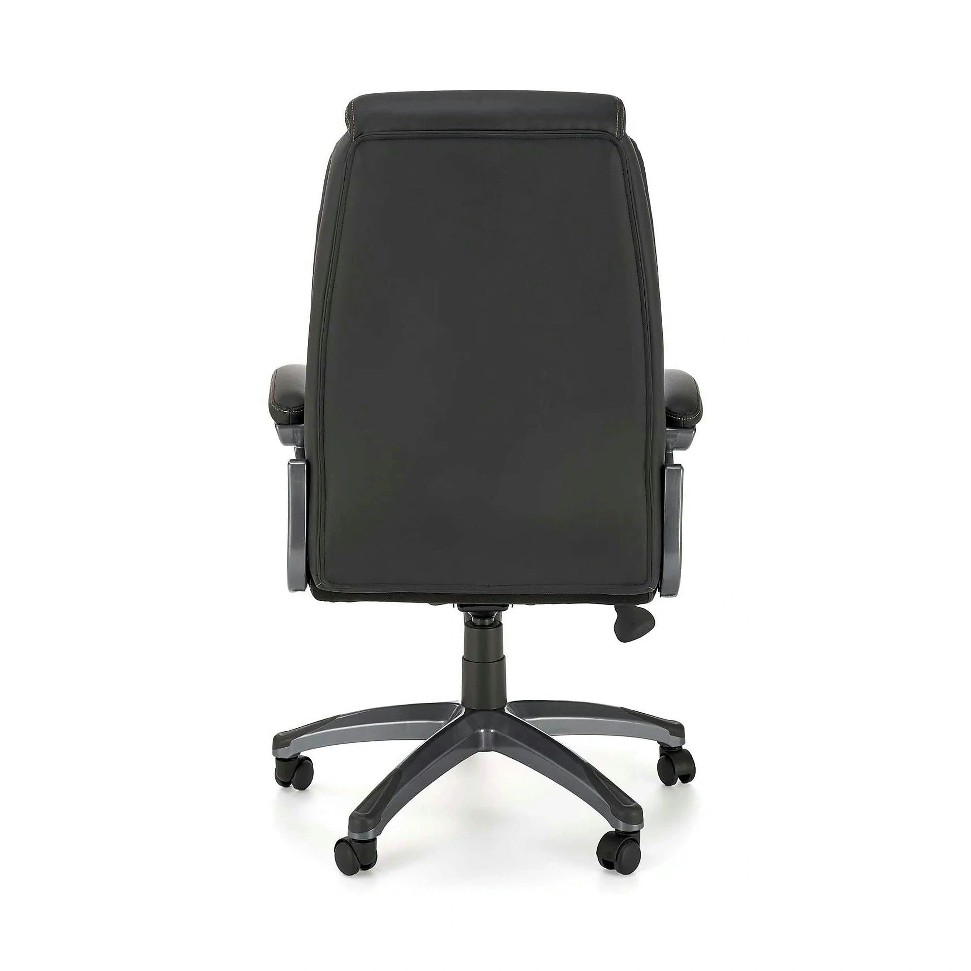 Scaun birou STEVEN, negru/gri, piele ecologica/panza, 65x70x111/119 cm